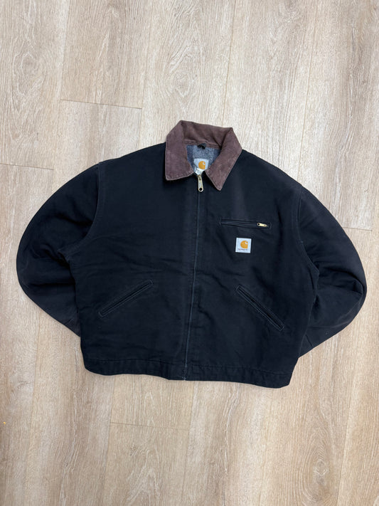 Faded Black Carhartt Detroit Jacket - XL