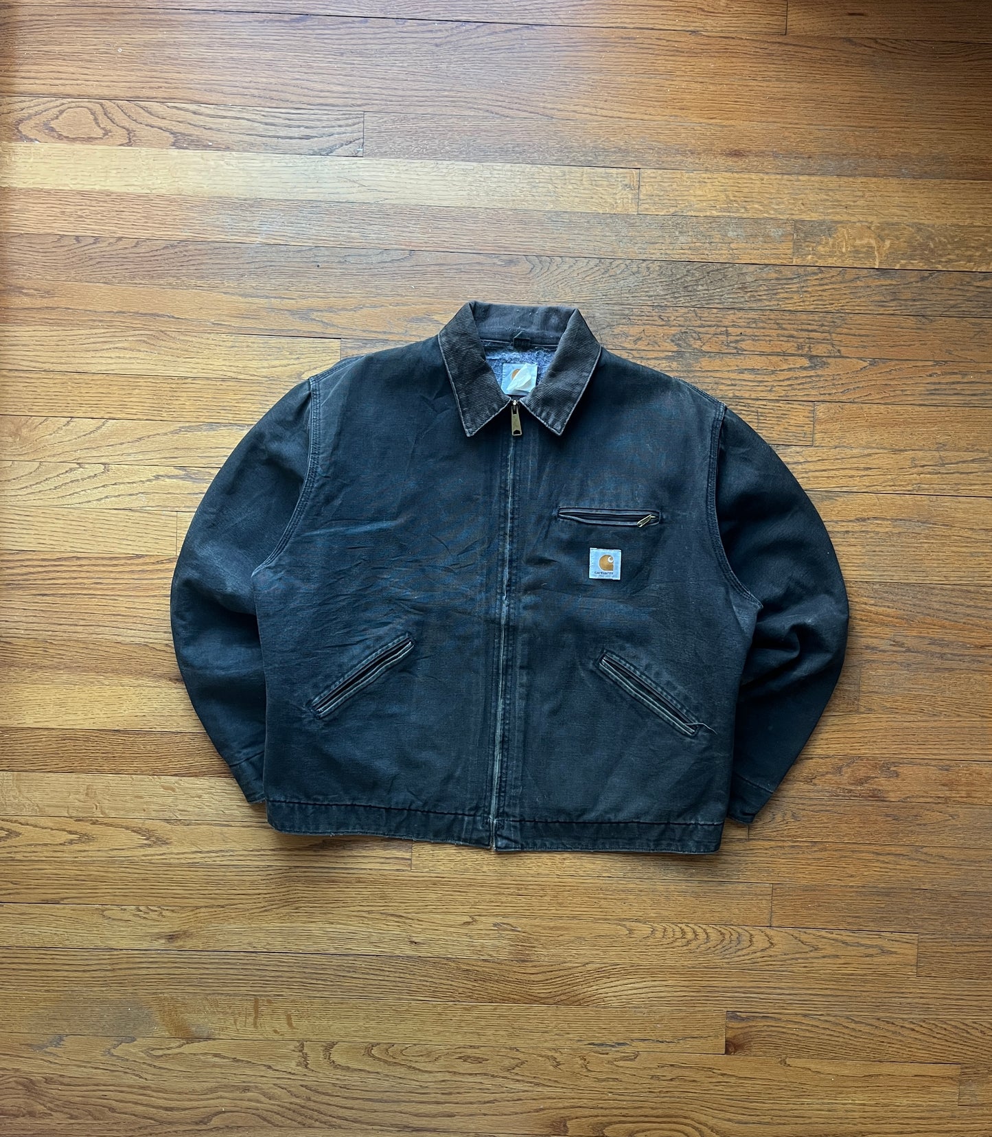 Faded Black Carhartt Detroit Jacket - XL