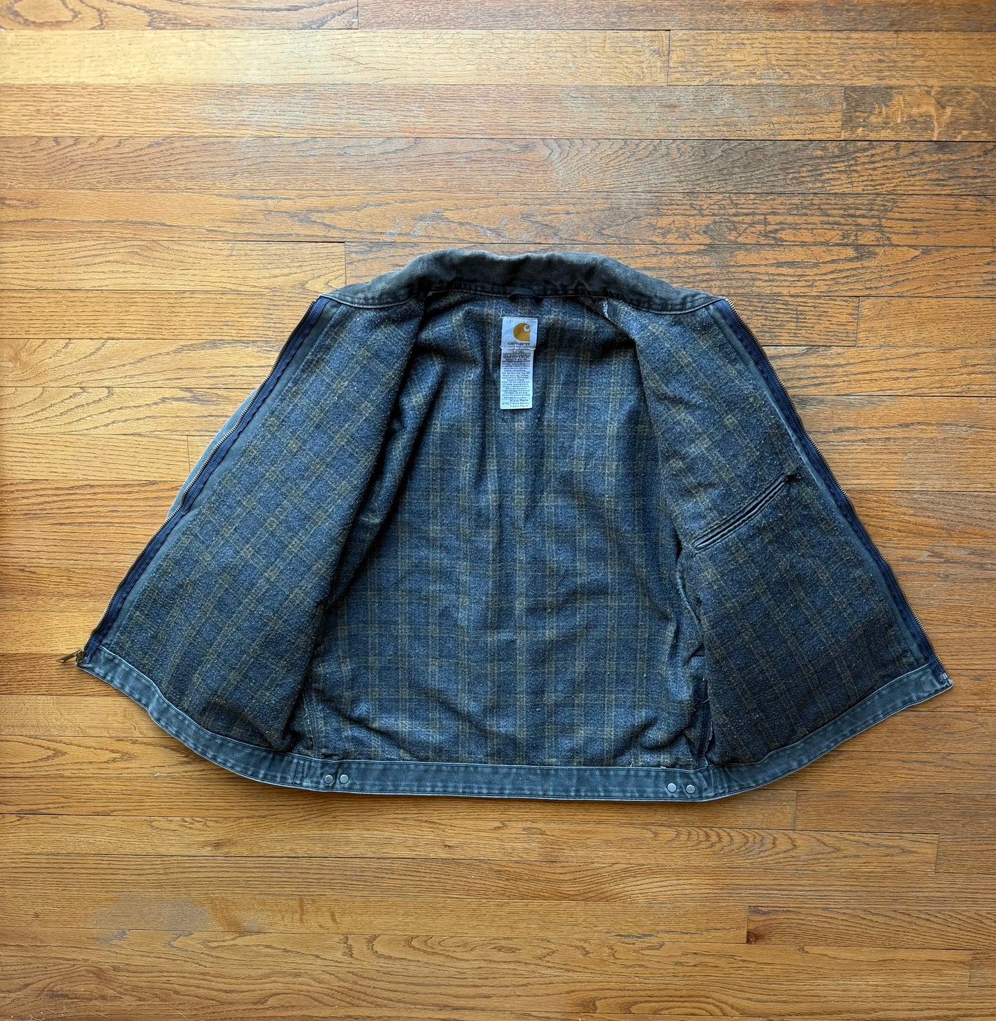 Faded Petrol Blue Carhartt Detroit Jacket - XL