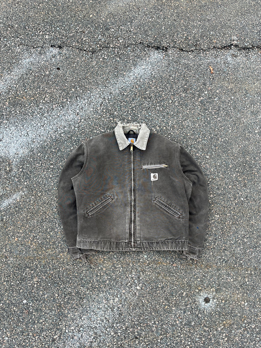 Faded n Distressed Timber Brown Carhartt Detroit Jacket - Boxy Medium