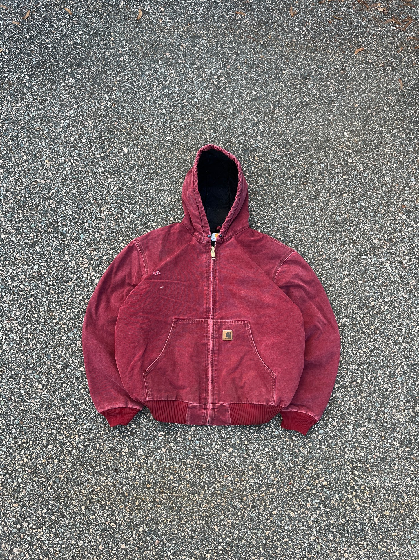 Faded Crimson Red Carhartt Active Jacket - Large