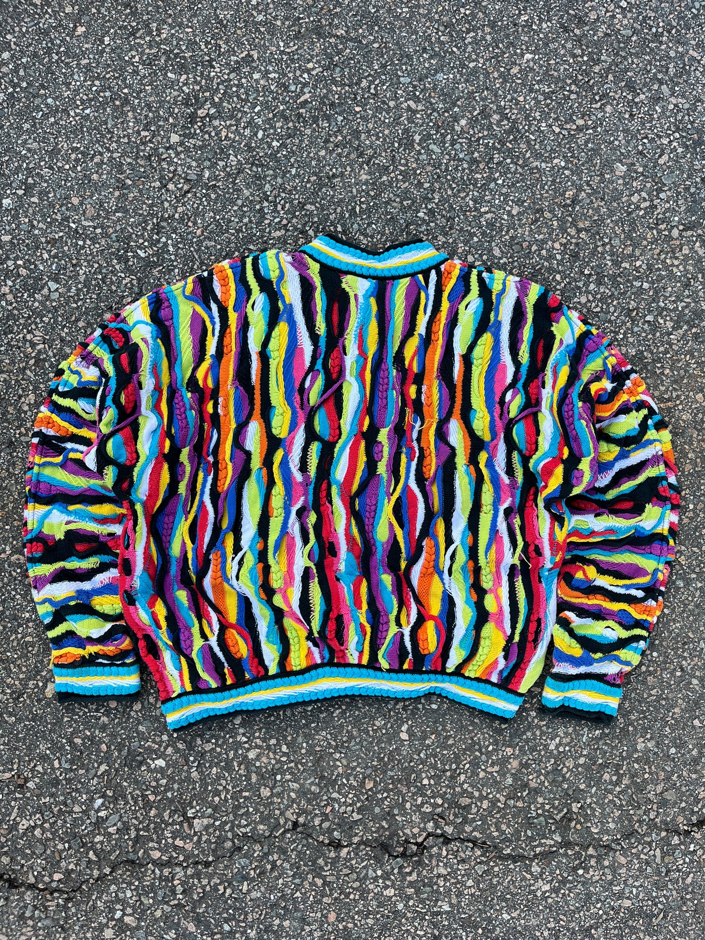 Vintage Coogi 3D 棉质毛衣 - Boxy SM