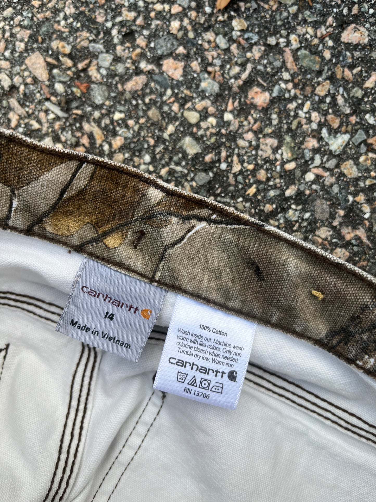 褪色 Realtree Carhartt 木匠裤 - 27 x 27