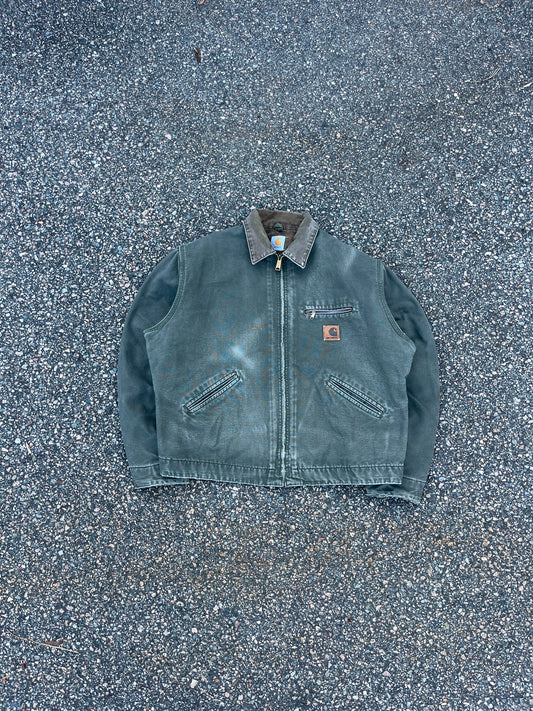 Faded Olive Green Carhartt Detroit Jacket - XL