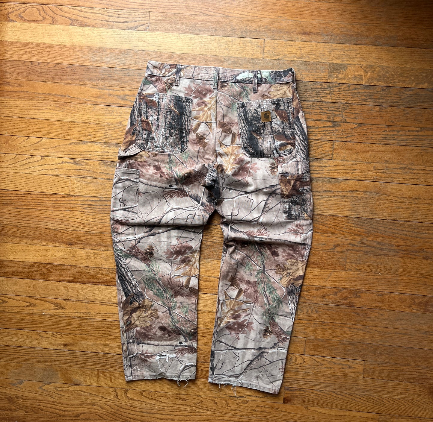 Faded Realtree Carhartt Carpenter Pants - 35 x 29