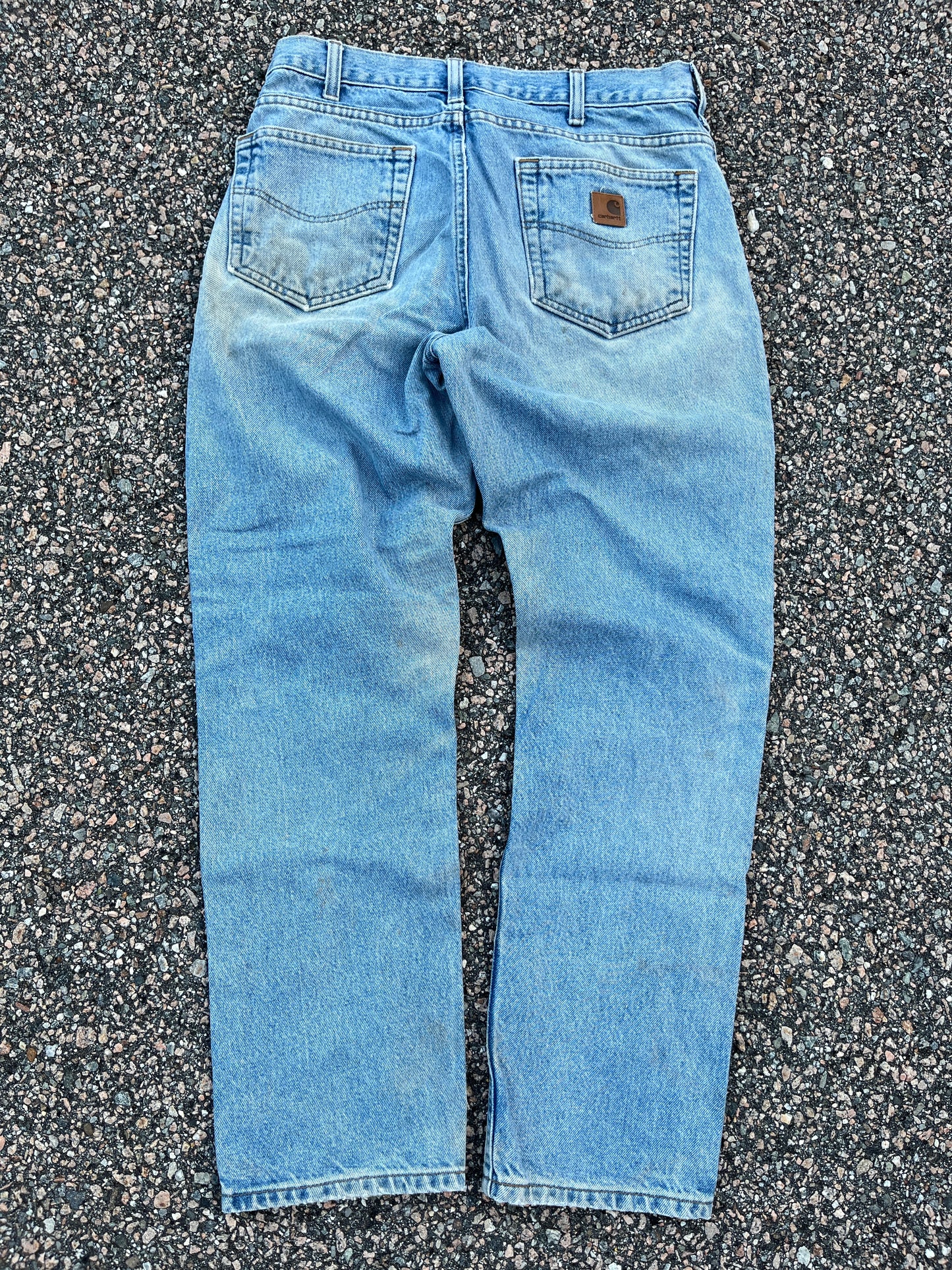 Faded Denim Carhartt Carpenter Pants - 31 x 29