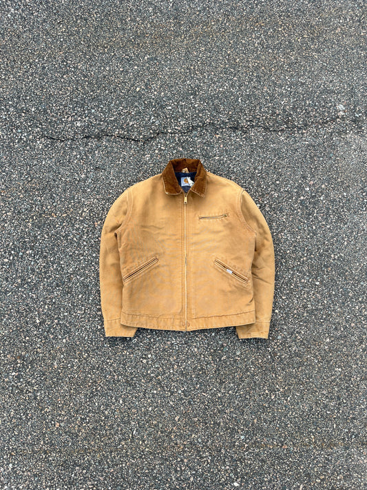 80 年代褪色棕色 Carhartt 底特律夹克 - 中号