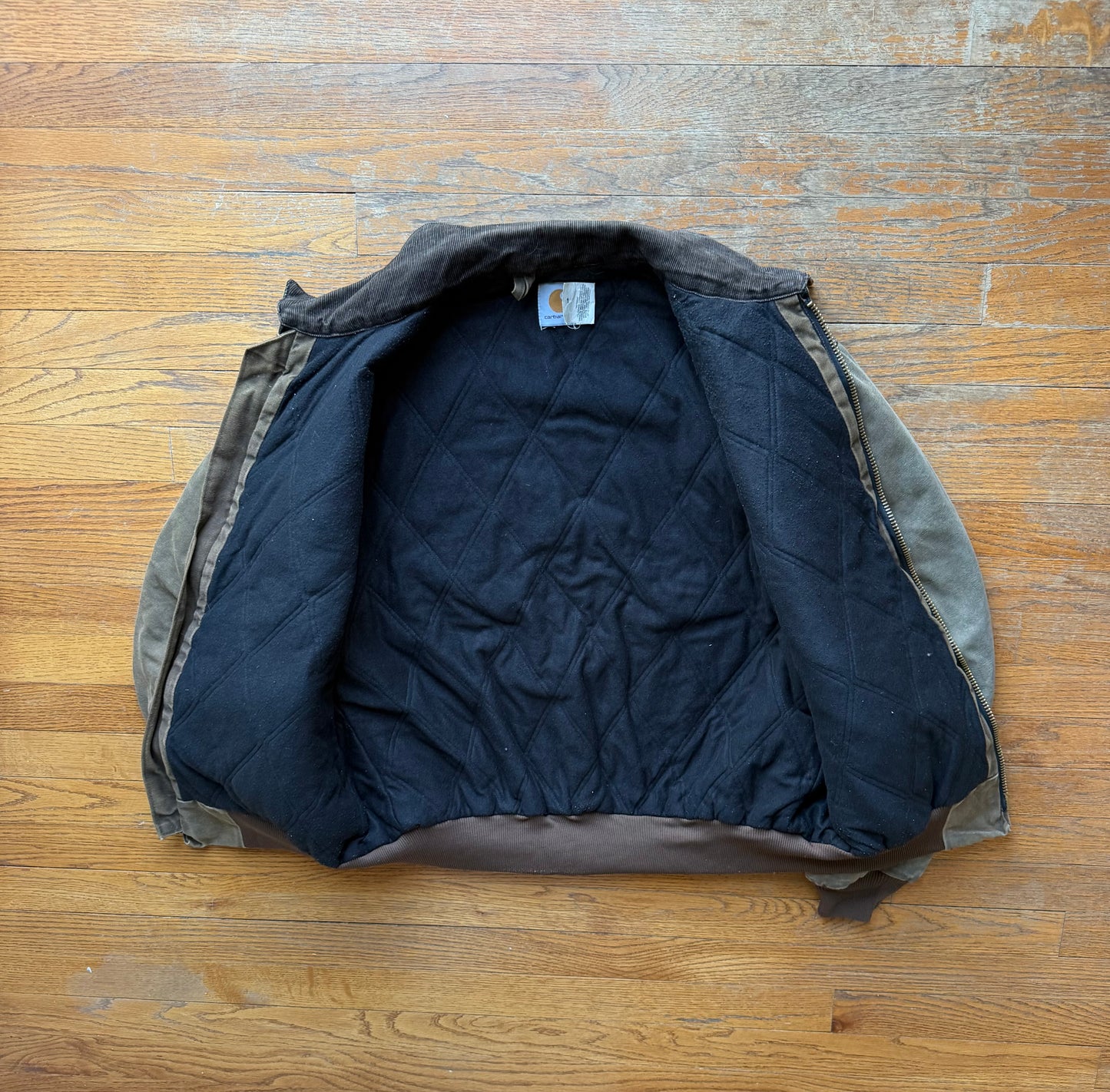 Faded Chestnut Brown Carhartt Santa Fe Jacket - Large