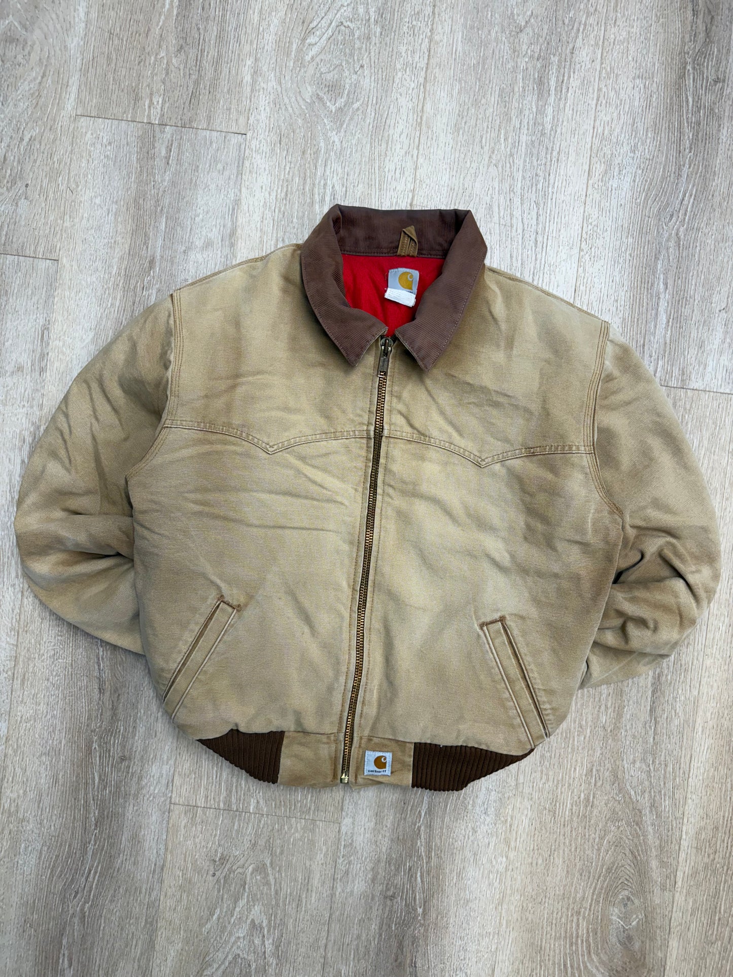 Faded Brown Carhartt Santa Fe Jacket - Fits M-L