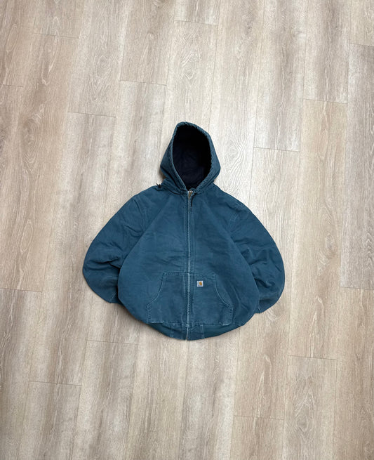 Faded Blue Carhartt Active Jacket - XL