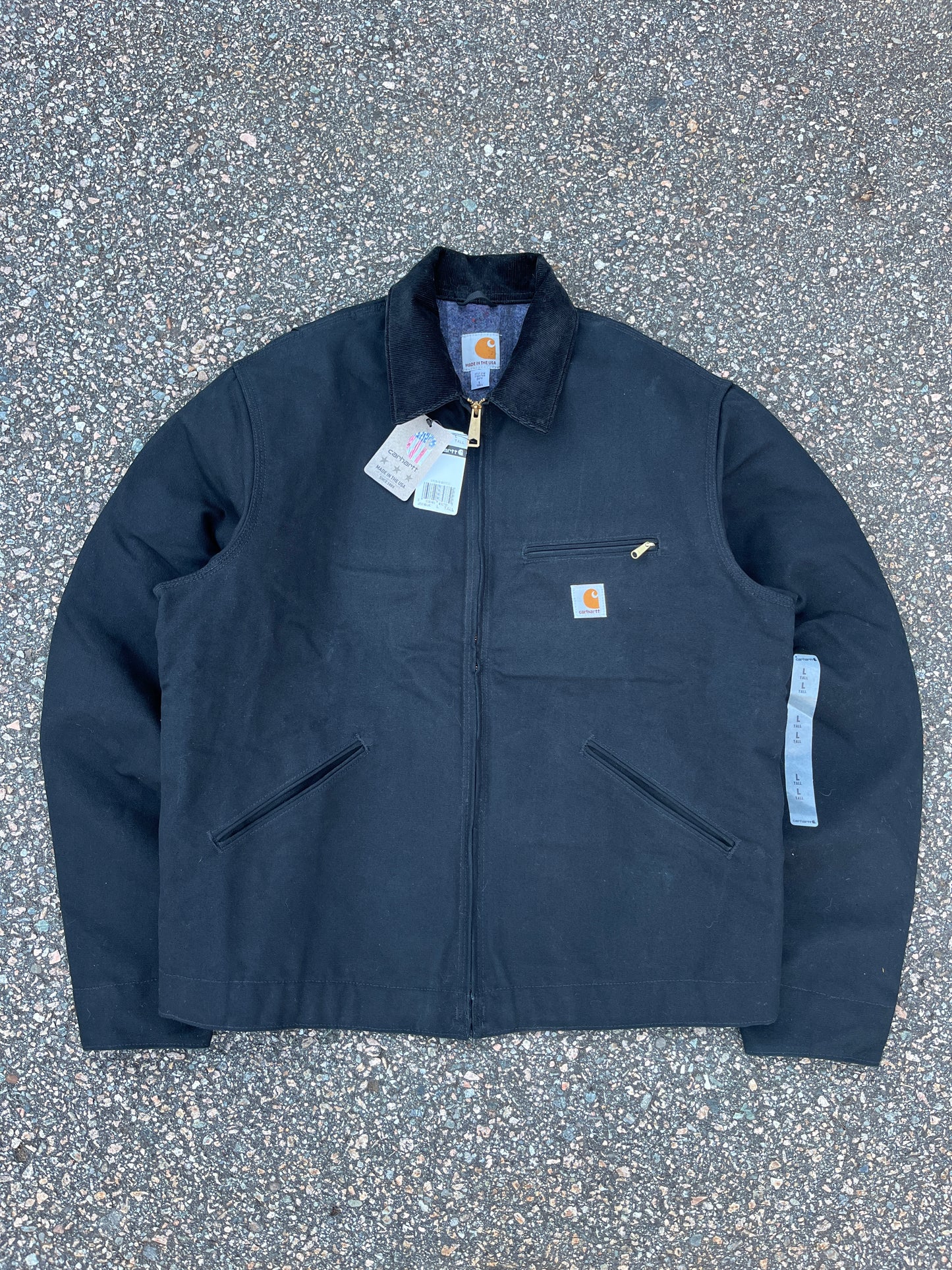 全新带标签黑色 Carhartt 底特律夹克 - 大码