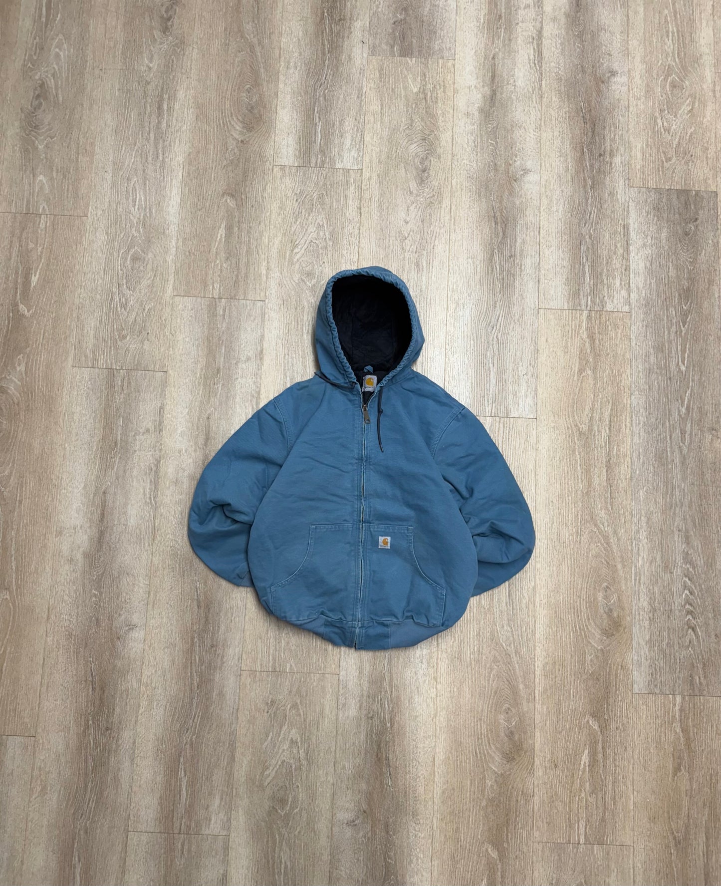 Faded Blue Carhartt Active Jacket - Medium