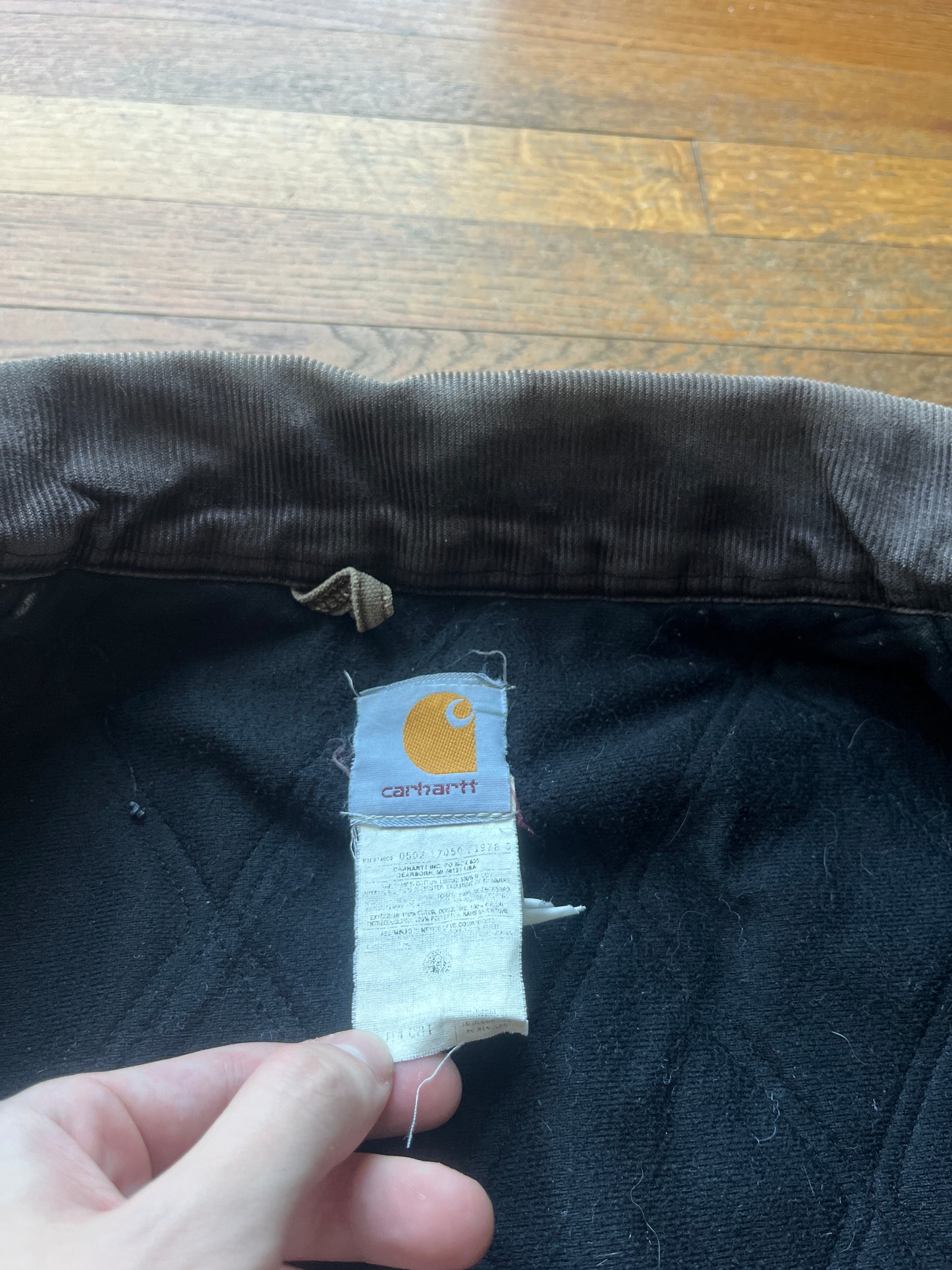 Faded Chestnut Brown Carhartt Santa Fe Jacket - Large