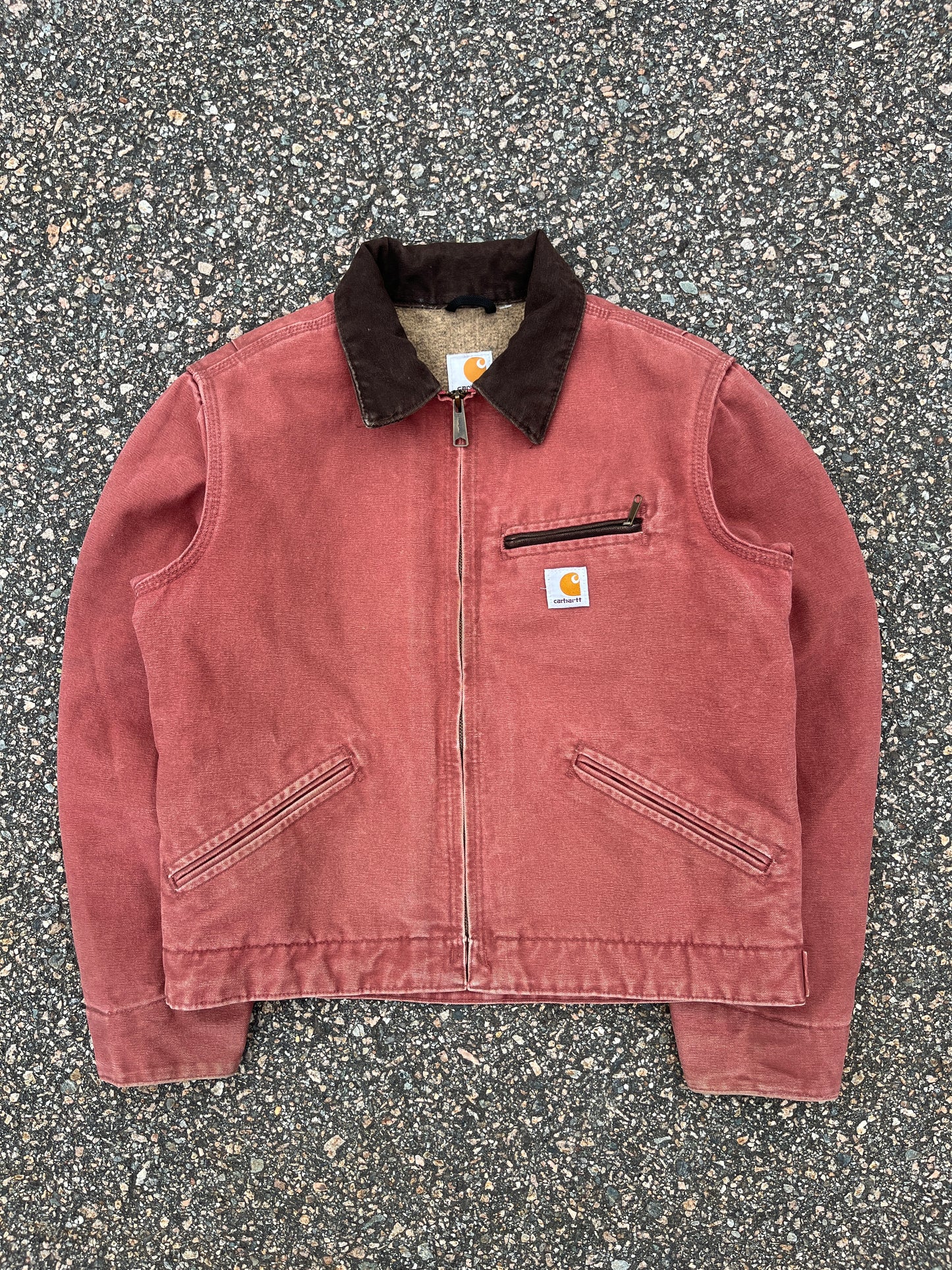 Faded Vintage Rose Carhartt Detroit Jacket - Small