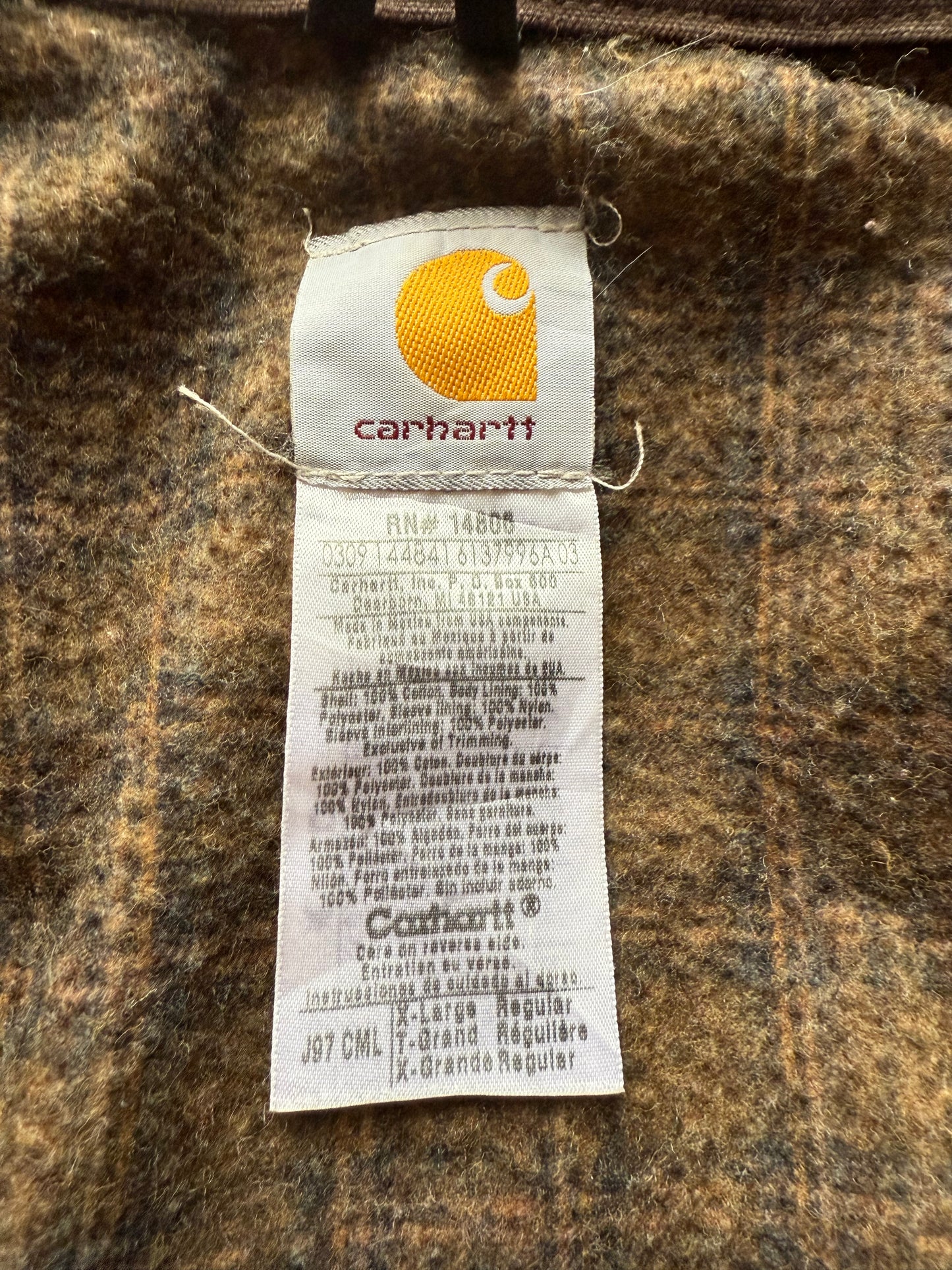 Faded Camel Brown Carhartt Detroit Jacket - Boxy L-XL