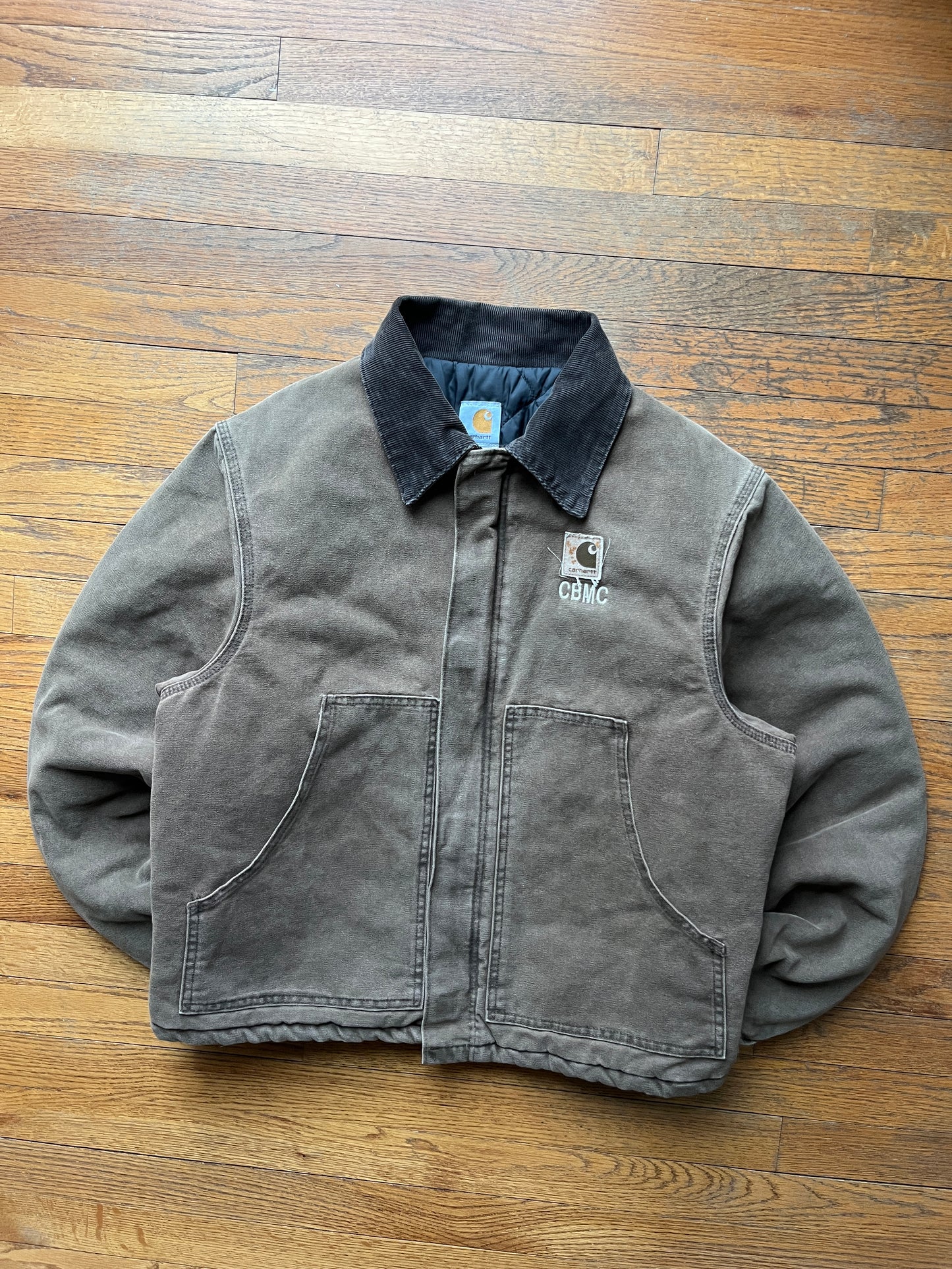 Faded Chestnut Brown Carhartt Arctic Jacket - Boxy Medium