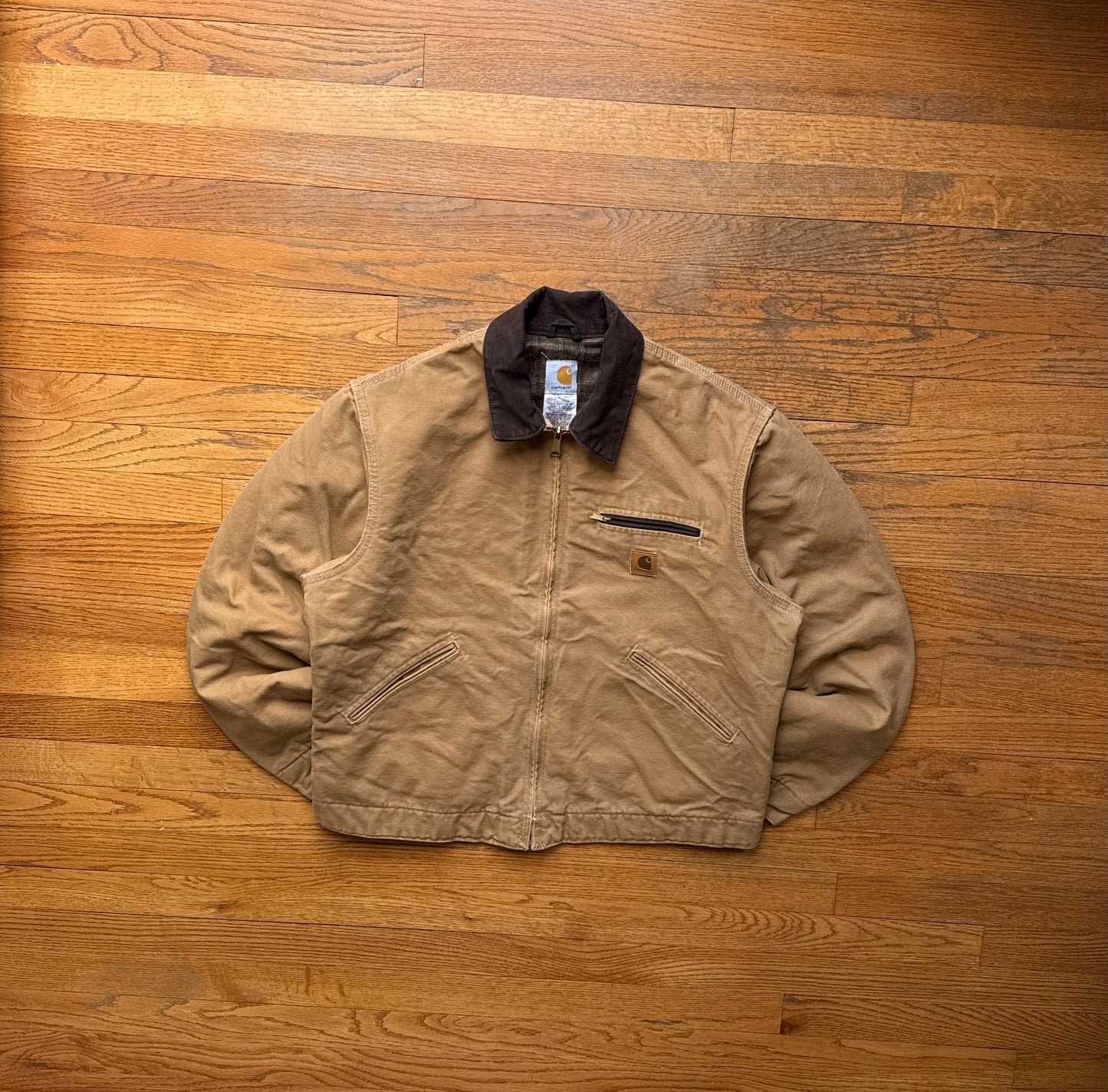 Faded Camel Brown Carhartt Detroit Jacket - Boxy M-L