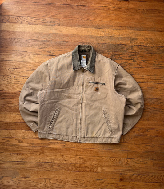 Faded Saddle Brown Carhartt Detroit Jacket - XL