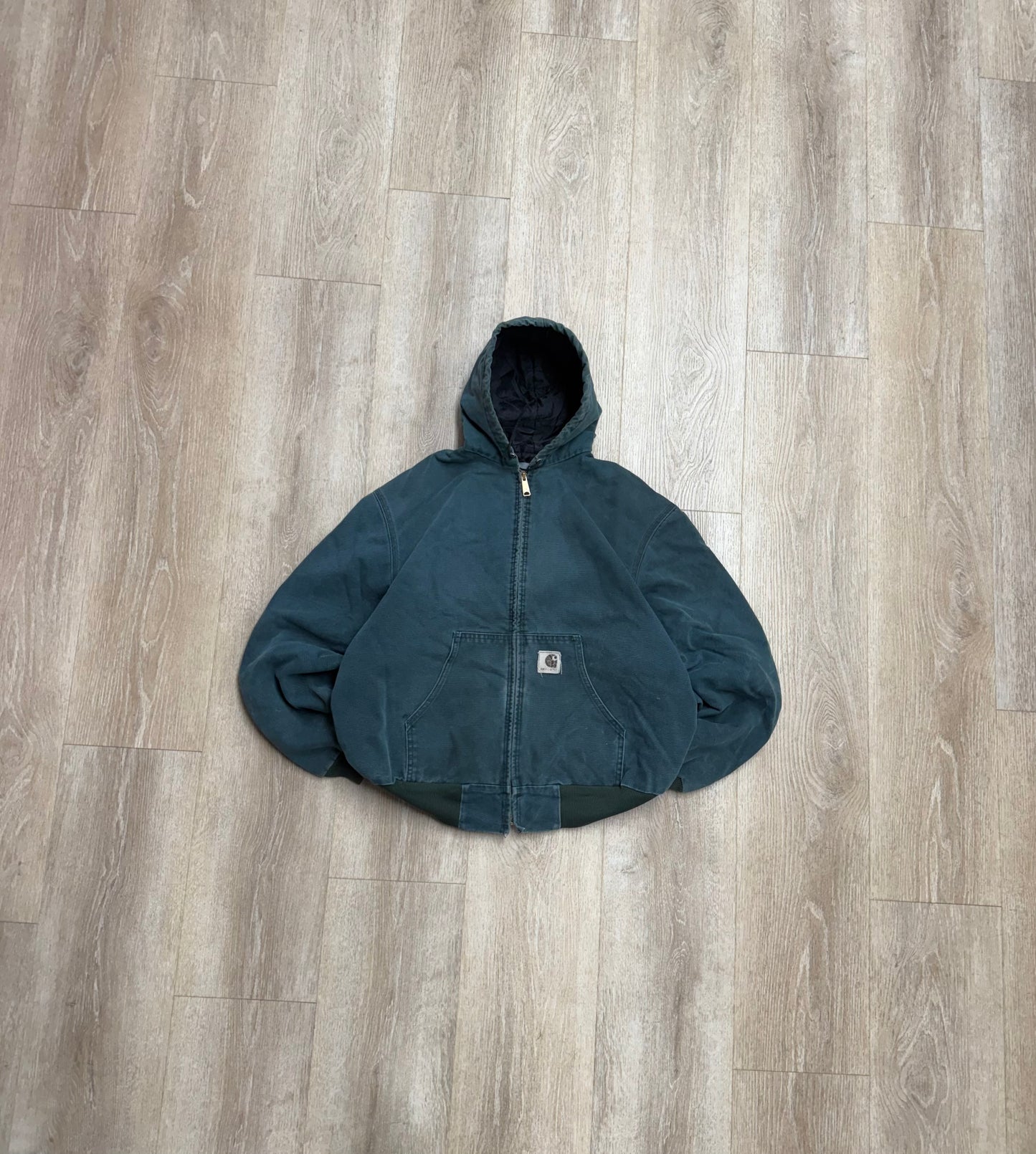 Faded Hunter Green Carhartt Active Jacket - Large