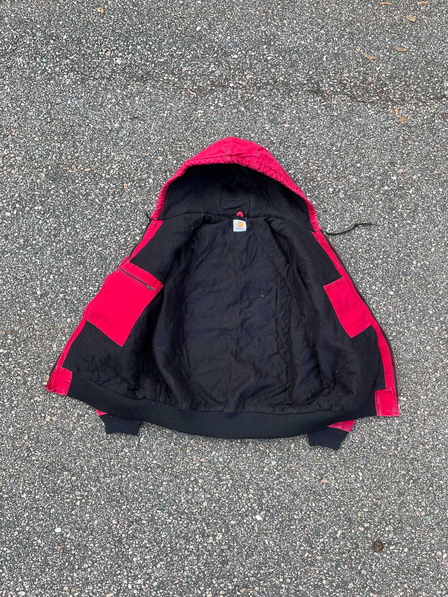 Faded Strawberry Red Carhartt Active Jacket - Large