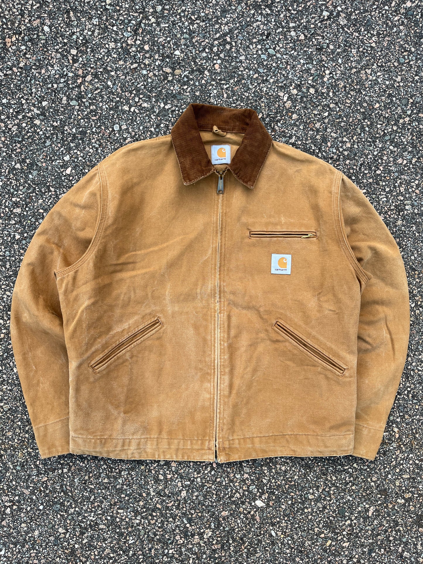 轻质无衬里褪色棕色 Carhartt Detroit 夹克 - Boxy ML