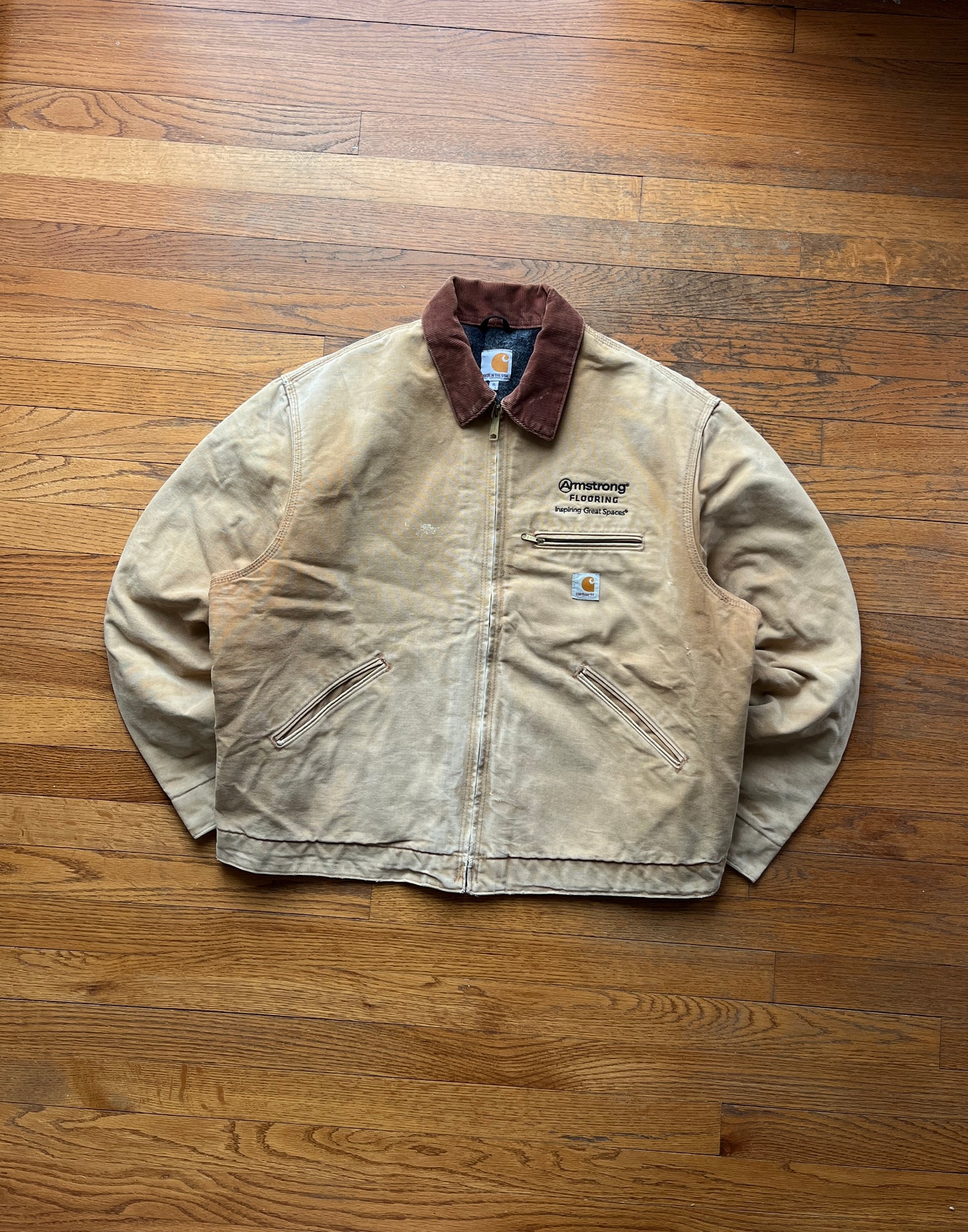 Faded Brown Carhartt Detroit Jacket - Boxy Large