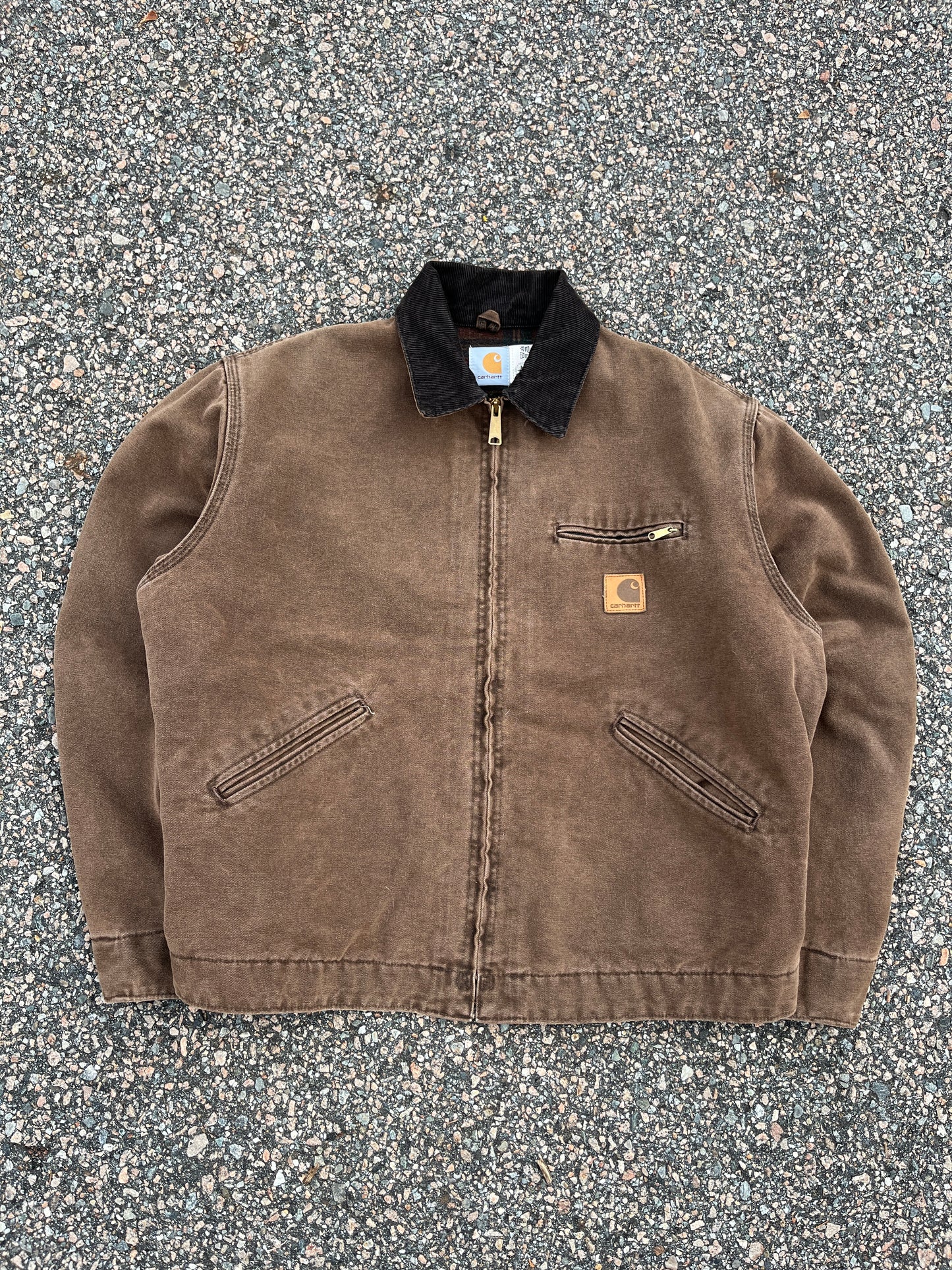 Faded Chestnut Brown Carhartt Detroit Jacket - Boxy M-L