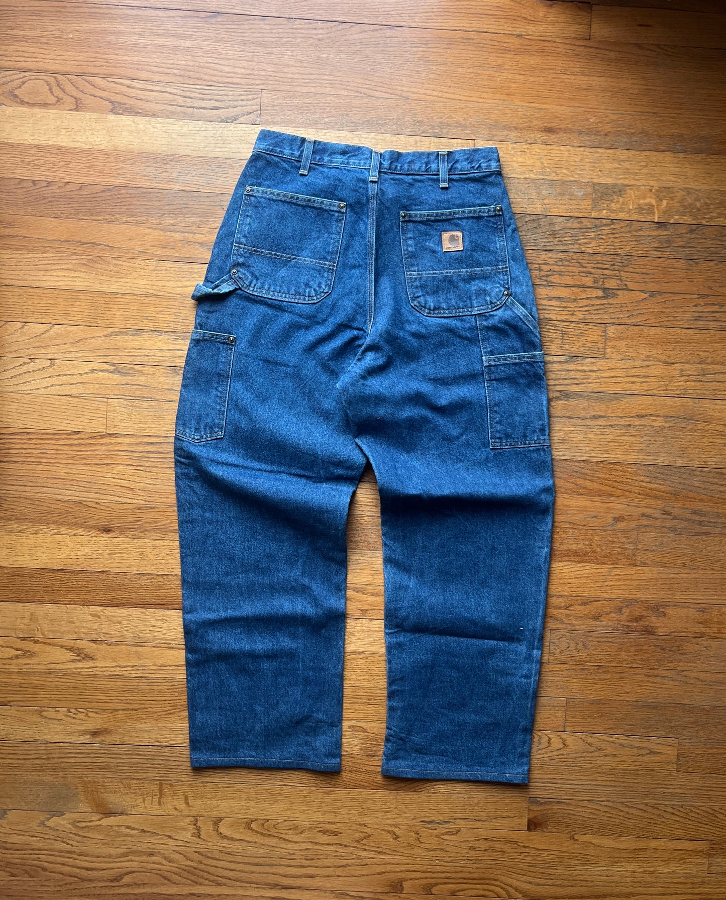 Faded Denim Carhartt Double Knee Pants - 31 x 29.5