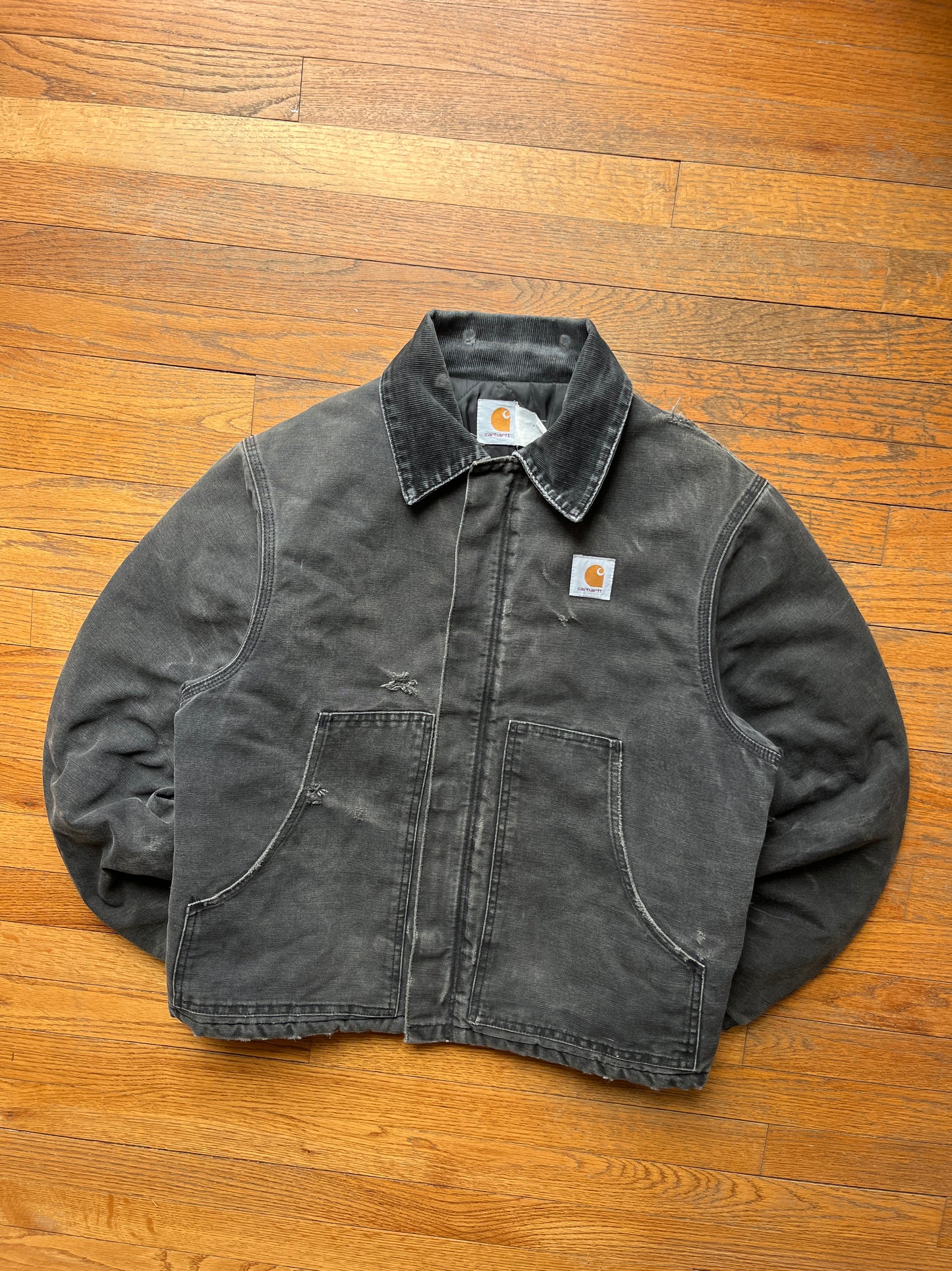 Faded Black Carhartt Arctic Jacket - Medium