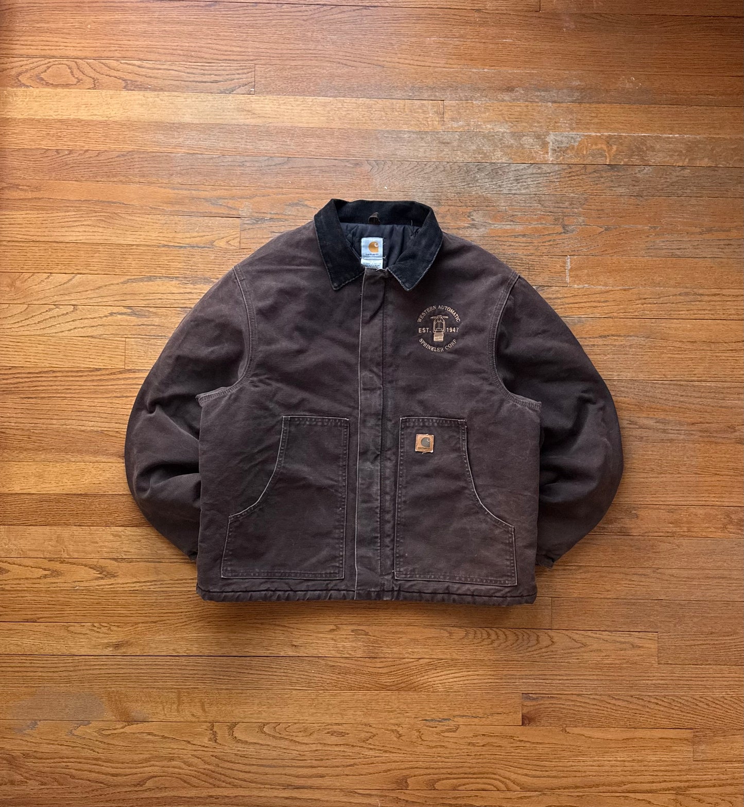 Faded Dark Brown Carhartt Arctic Jacket - XL