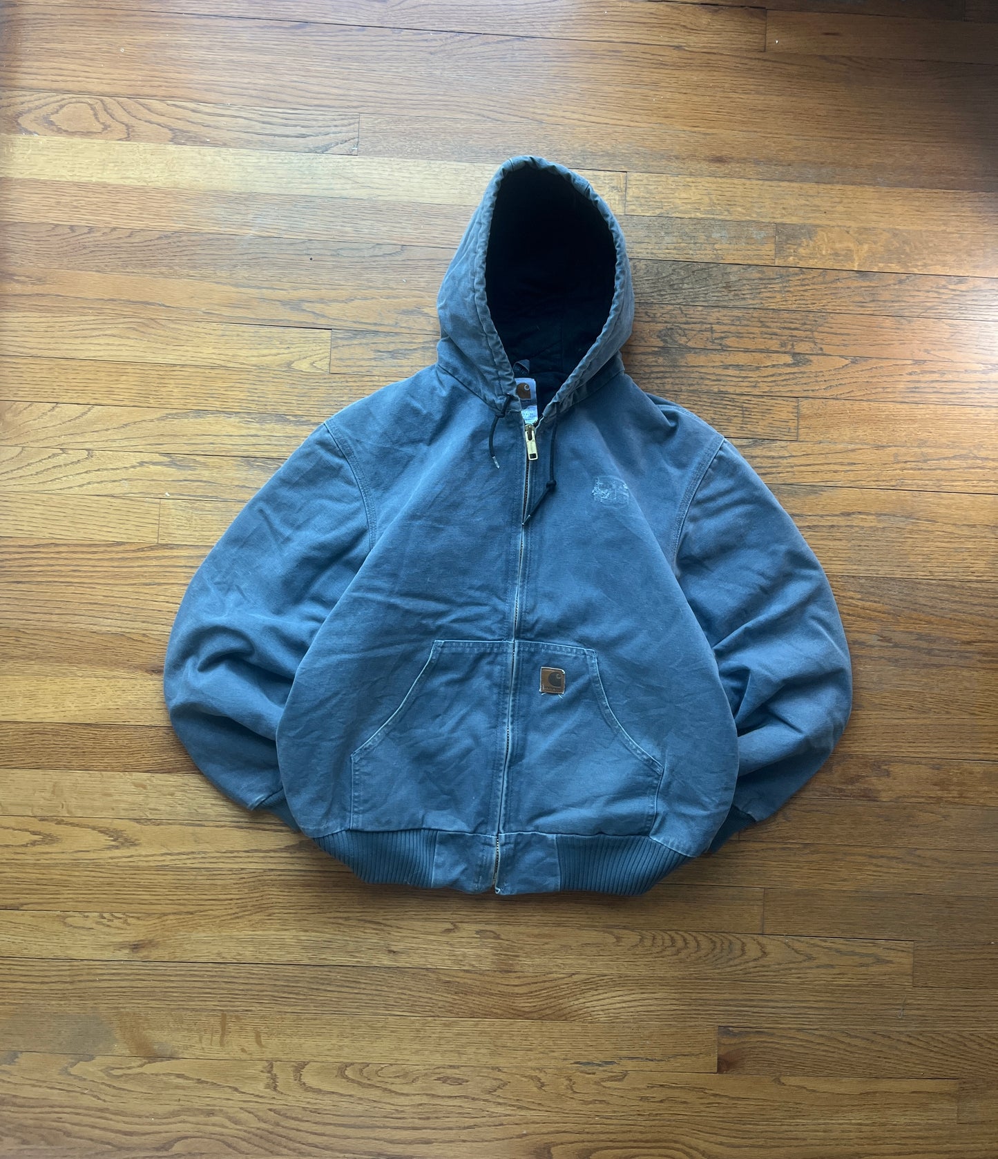 褪色风暴蓝色 Carhartt 运动夹克 - 中号