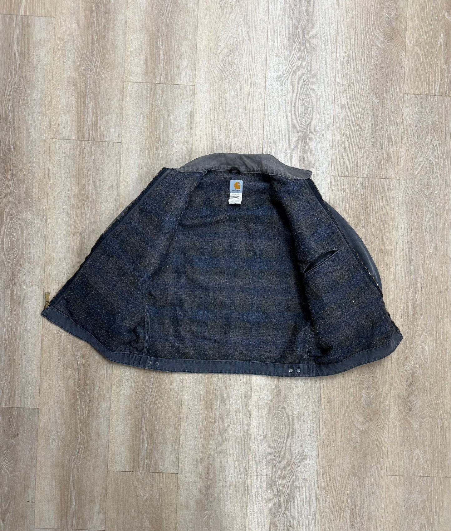 Faded Petrol Blue Carhartt Detroit Jacket - XL