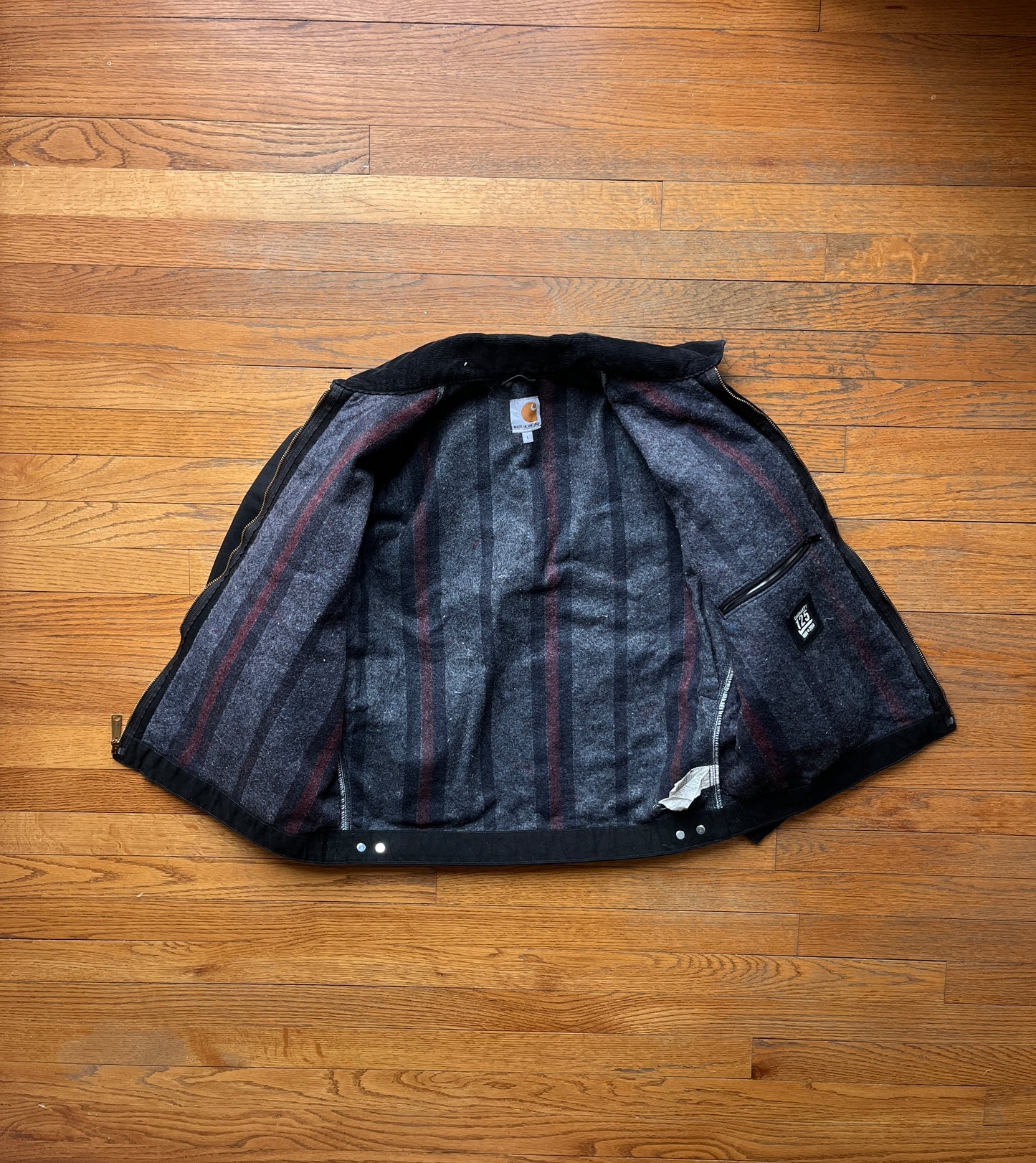 Faded Black Carhartt Detroit Jacket - Boxy M-L