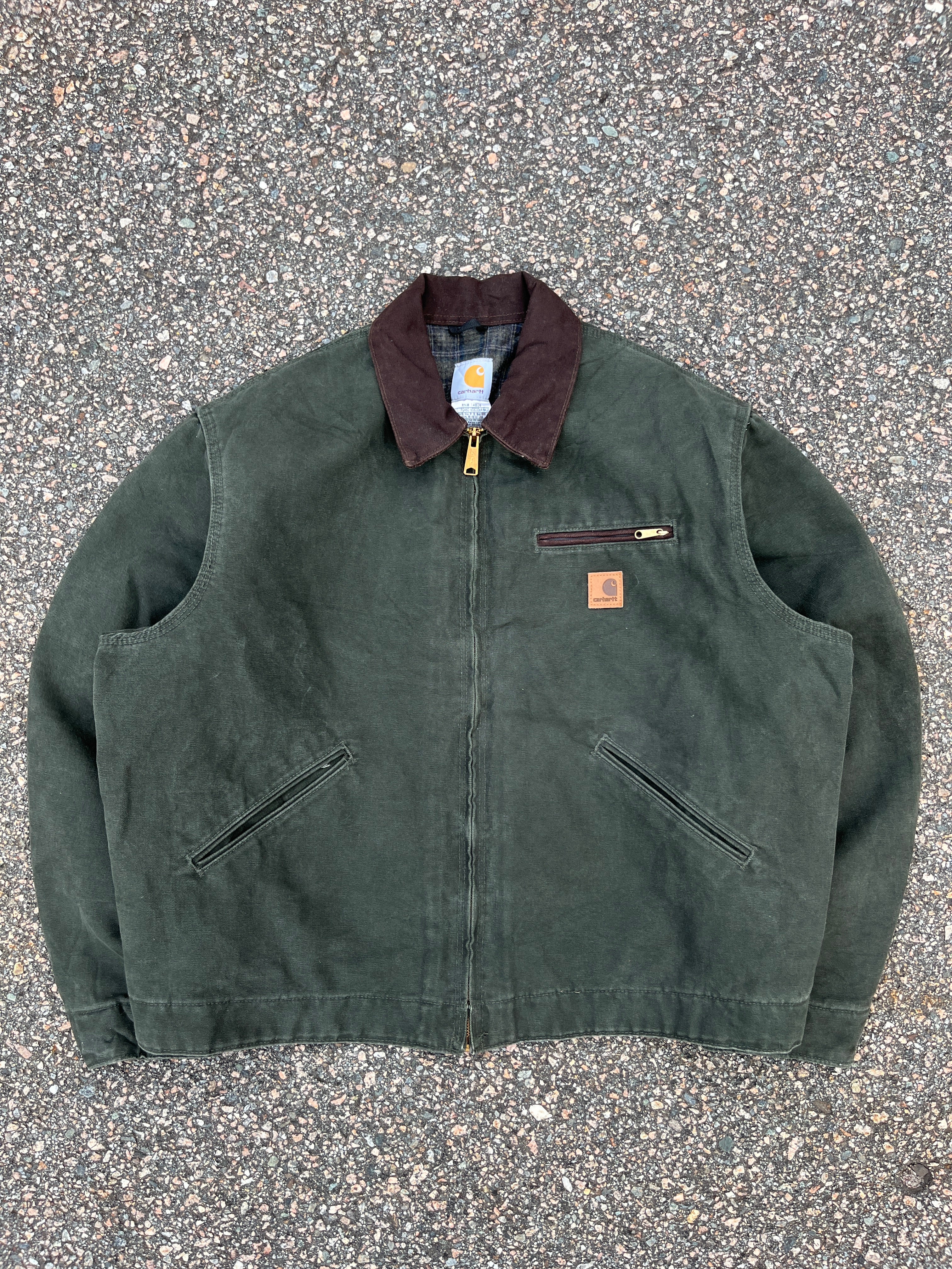 Green carhartt authentic jacket