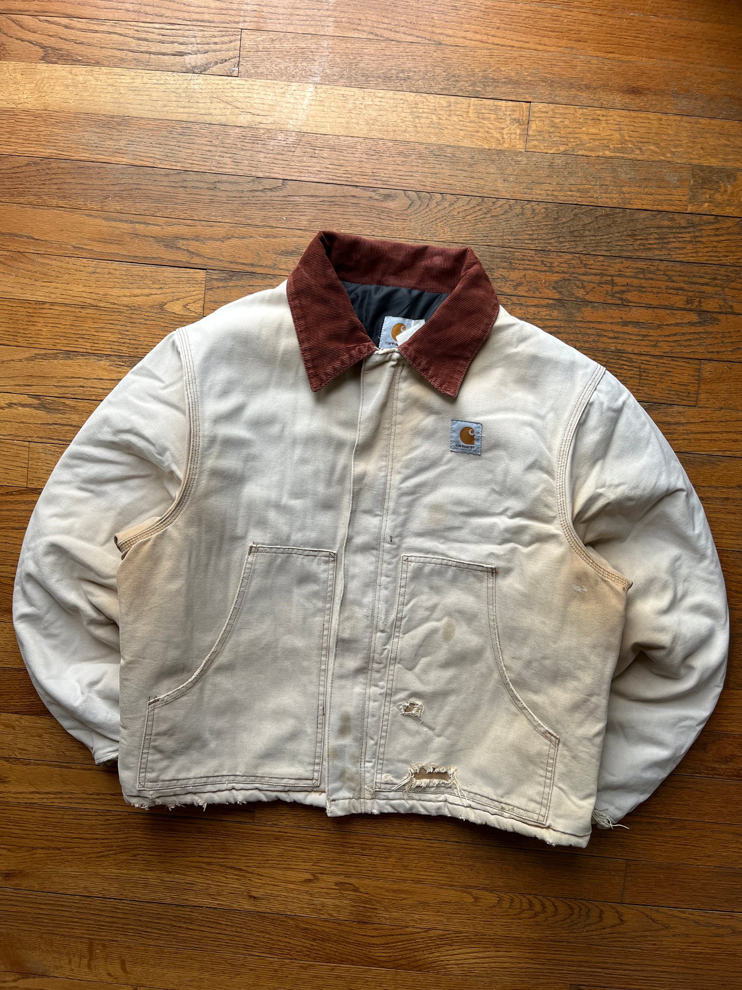 Faded Brown Carhartt Arctic Jacket - Boxy M-L