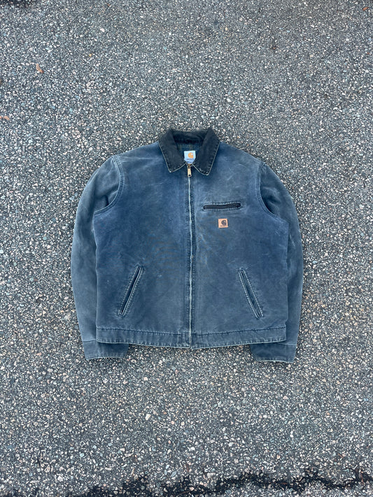 褪色汽油蓝色 Carhartt 底特律夹克 - XL