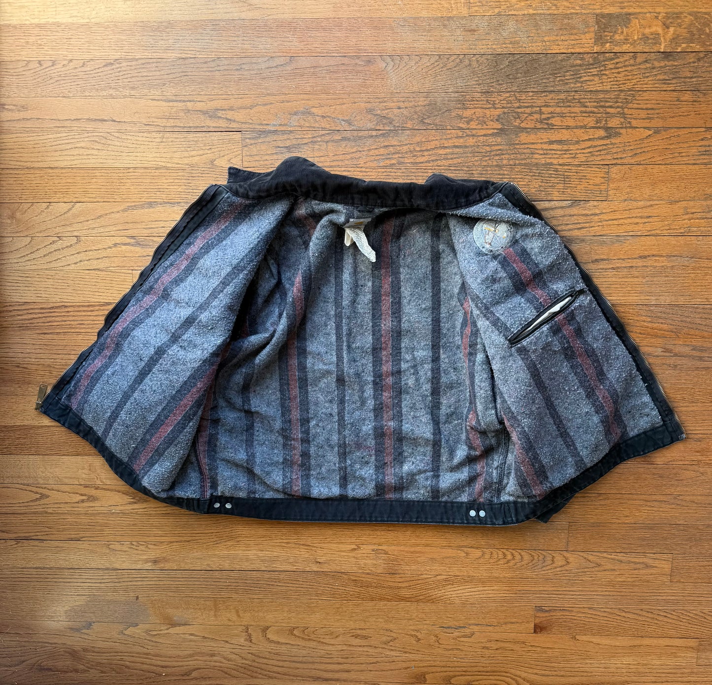 Faded Black Carhartt Detroit Jacket - XL