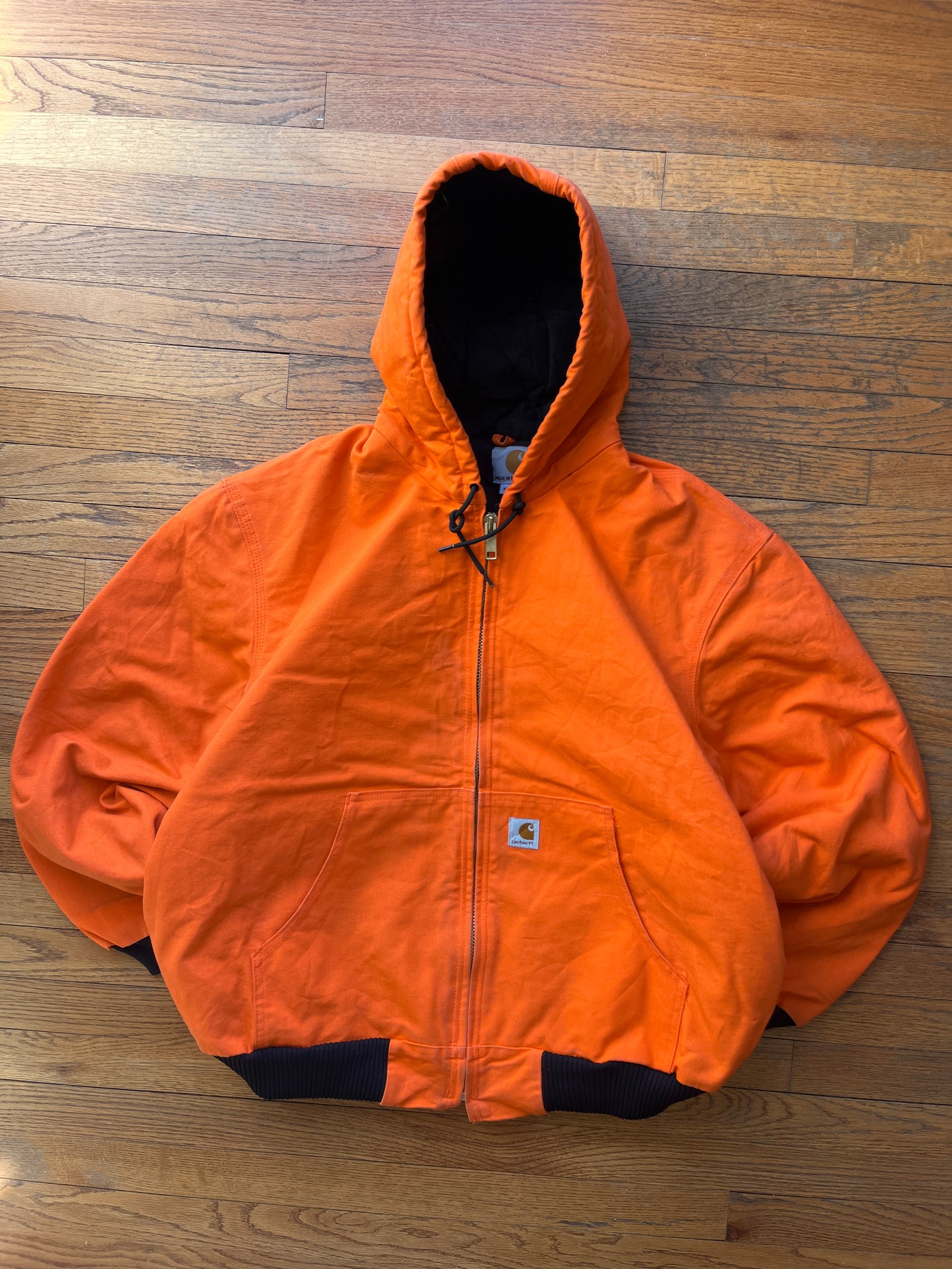 Faded Blaze Orange Carhartt Active Jacket - XL