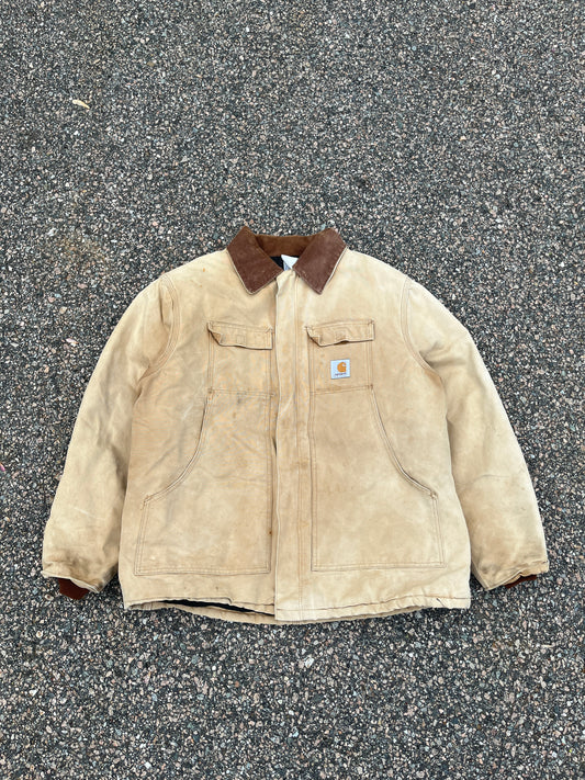 褪色棕褐色 Carhartt 北极风格夹克 - XL