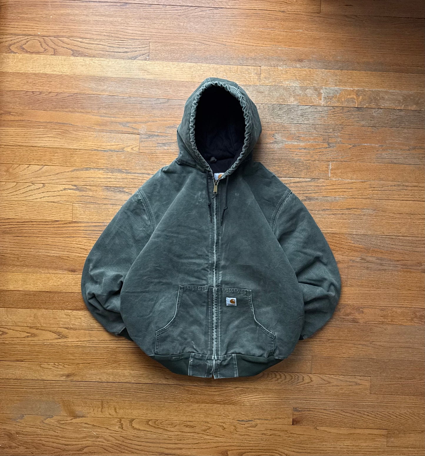 Faded Olive Green Carhartt Active Jacket - Fits L-XL