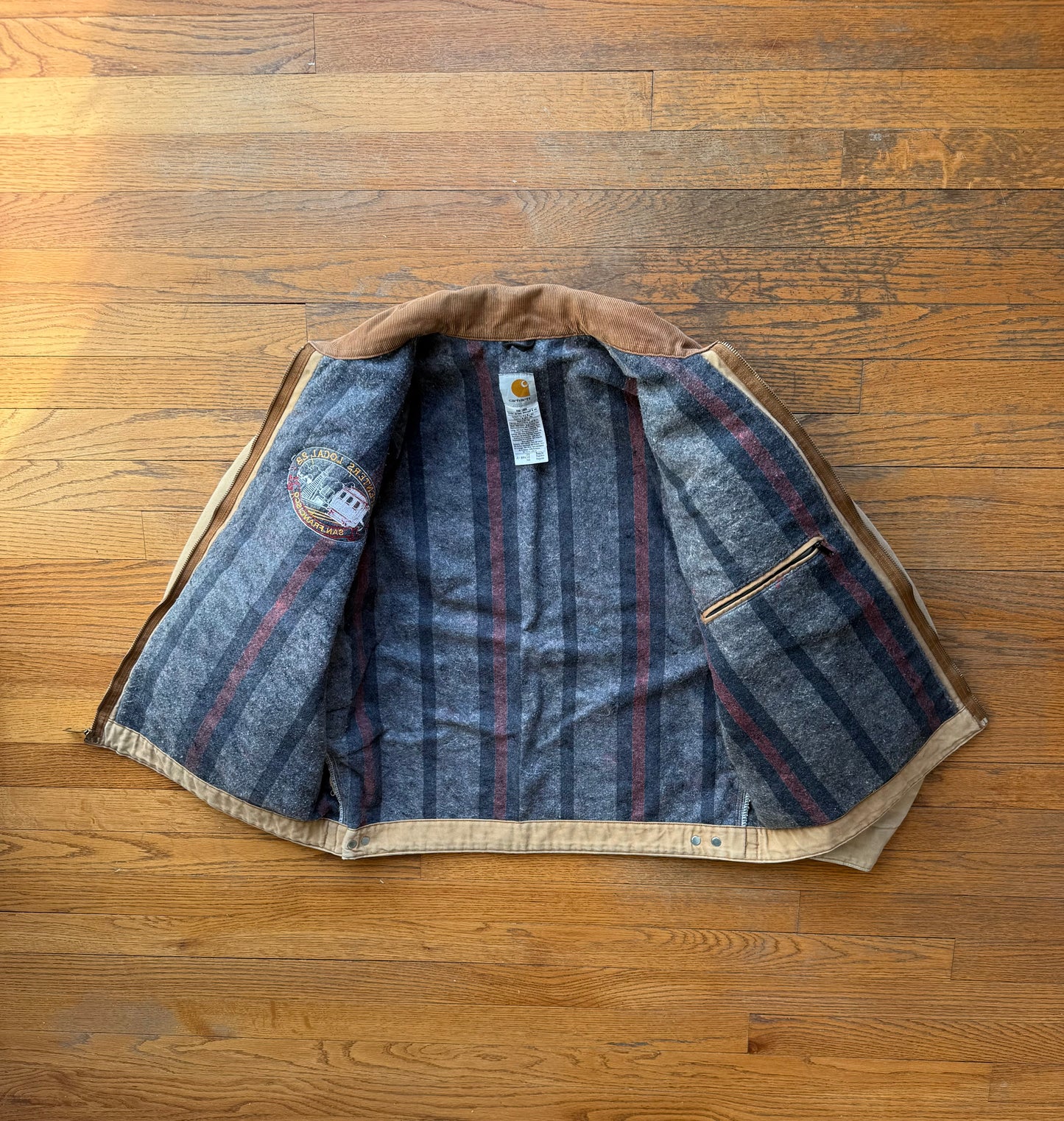 Faded Brown Carhartt Detroit Jacket - Boxy M-L