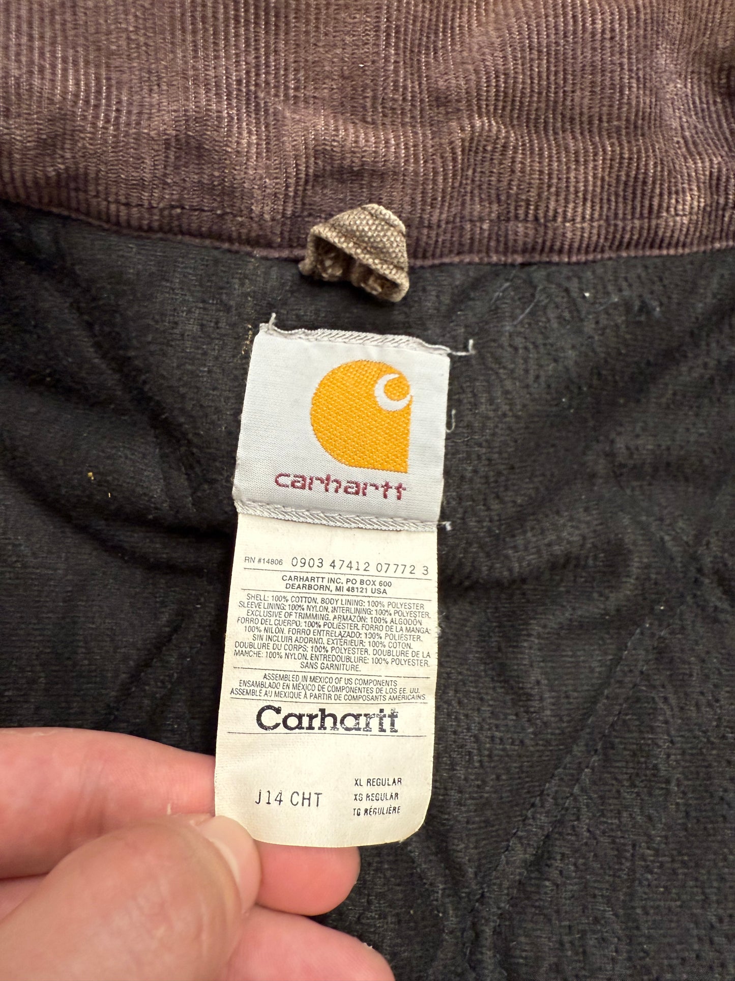 Faded Chestnut Brown Carhartt Santa Fe Jacket - Large