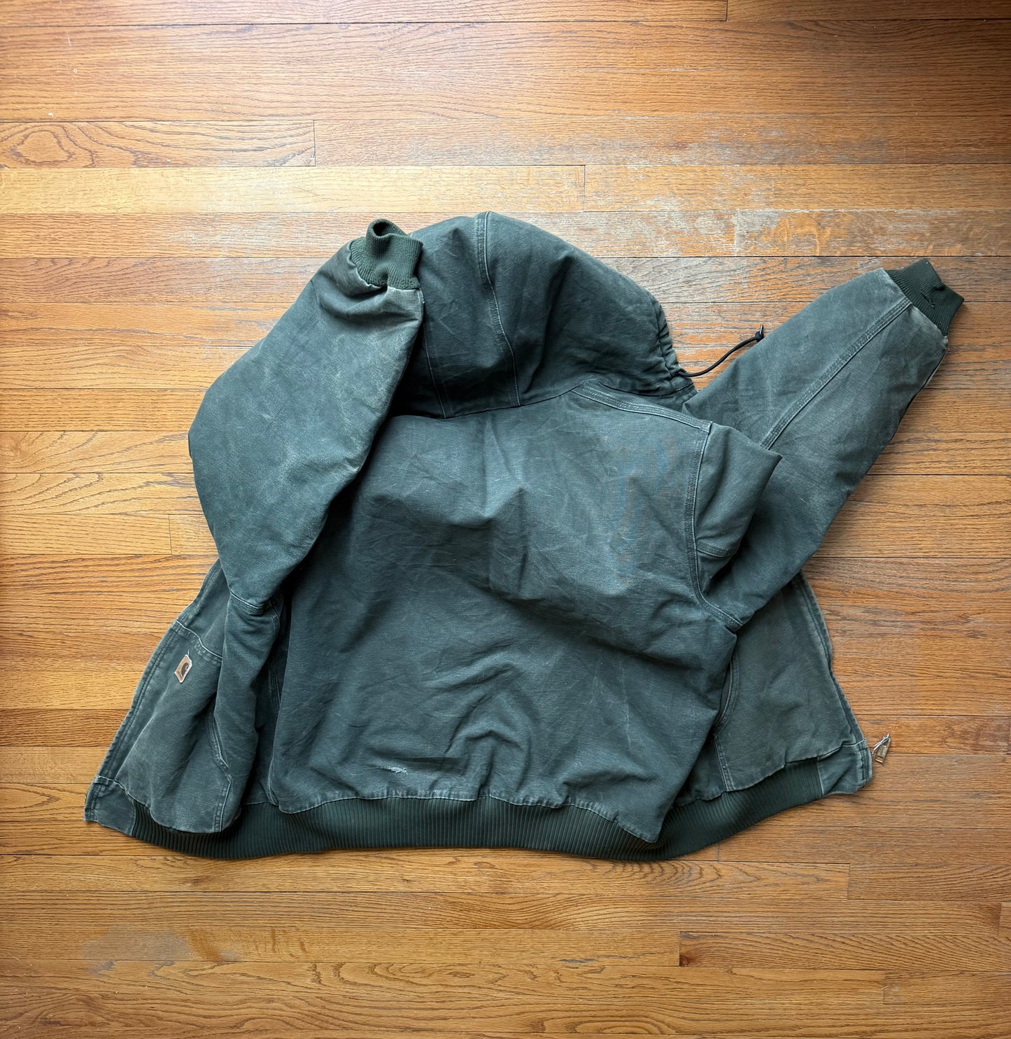 Faded Olive Green Carhartt Active Jacket - Boxy XL