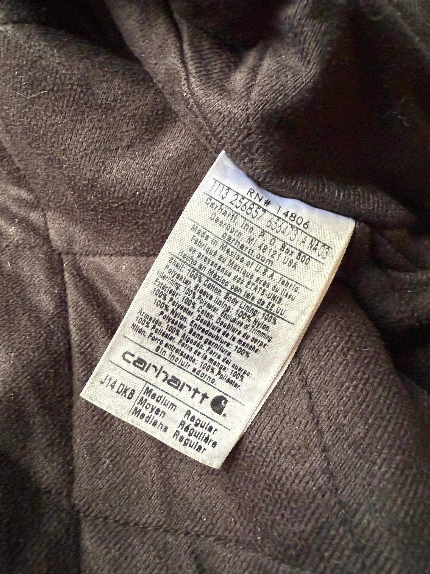 Faded Dark Brown Carhartt Santa Fe Jacket - Medium