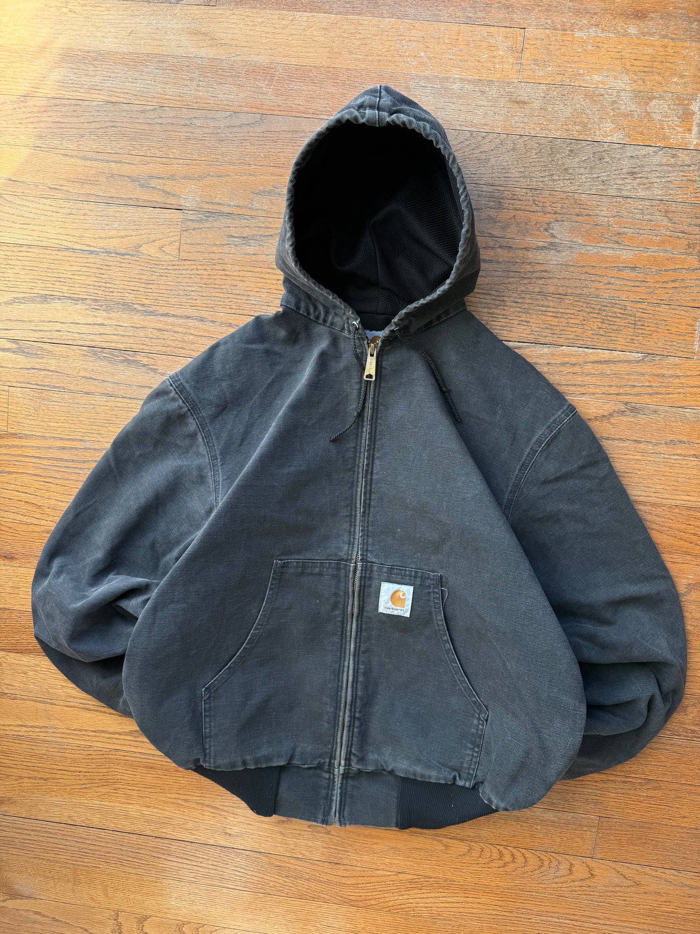 Faded Black Carhartt Active Jacket - Medium