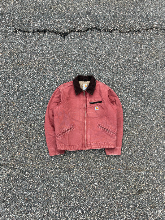 Faded Vintage Rose Carhartt Detroit Jacket - Small