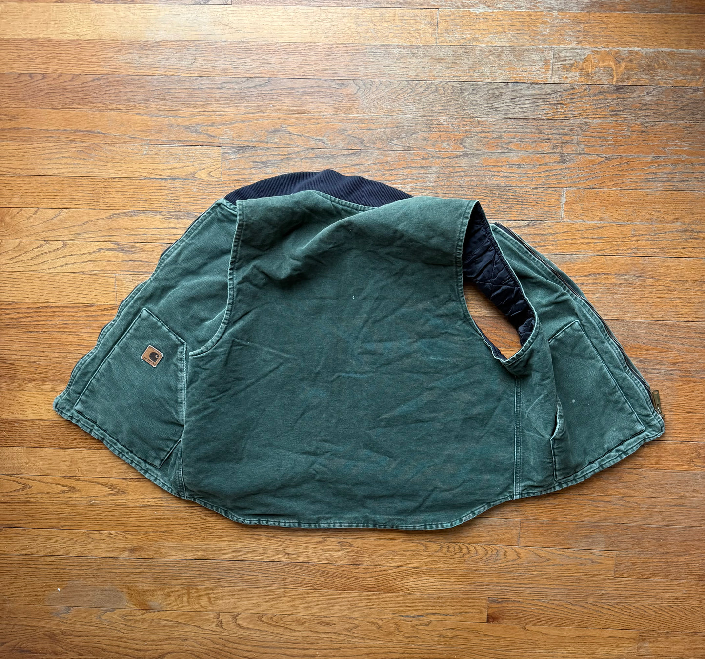 Faded Spruce Green Carhartt Vest - Fits M-L