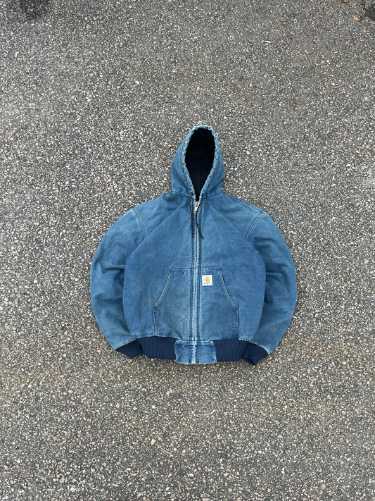 Faded Navy Blue Carhartt Active Jacket - Medium