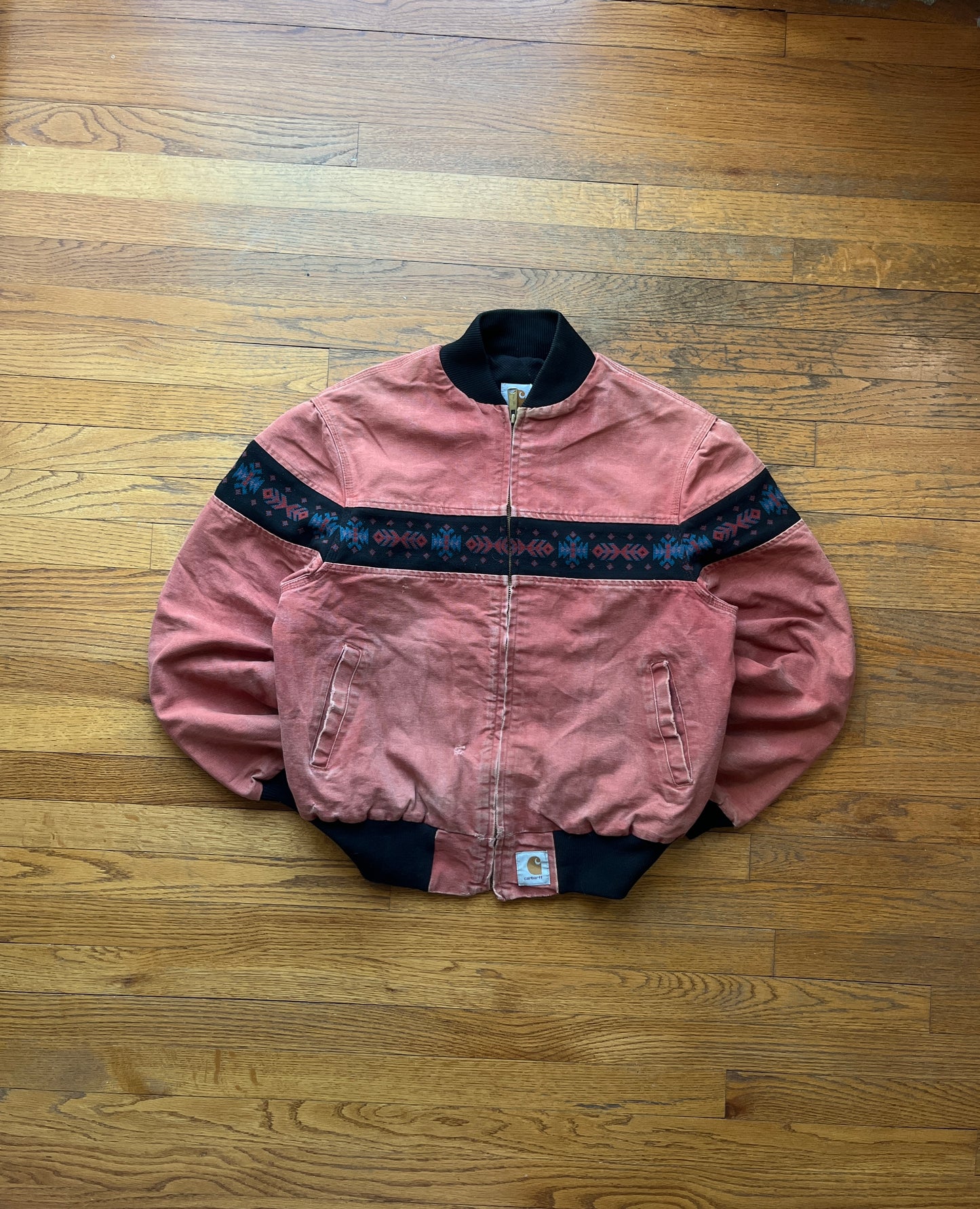 褪色粘土西南阿兹特克 Carhartt Santa Fe 夹克 - 中号