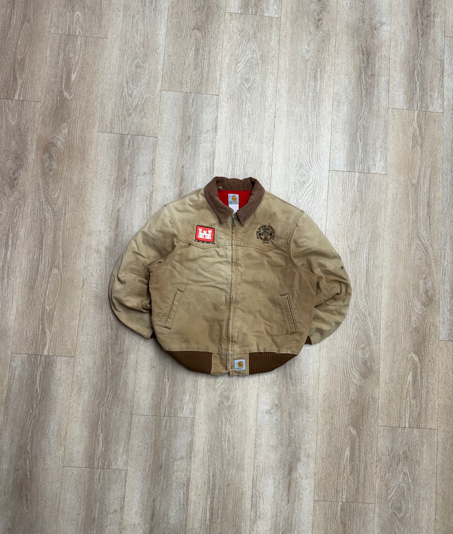 Faded Brown Carhartt Santa Fe Jacket - Large